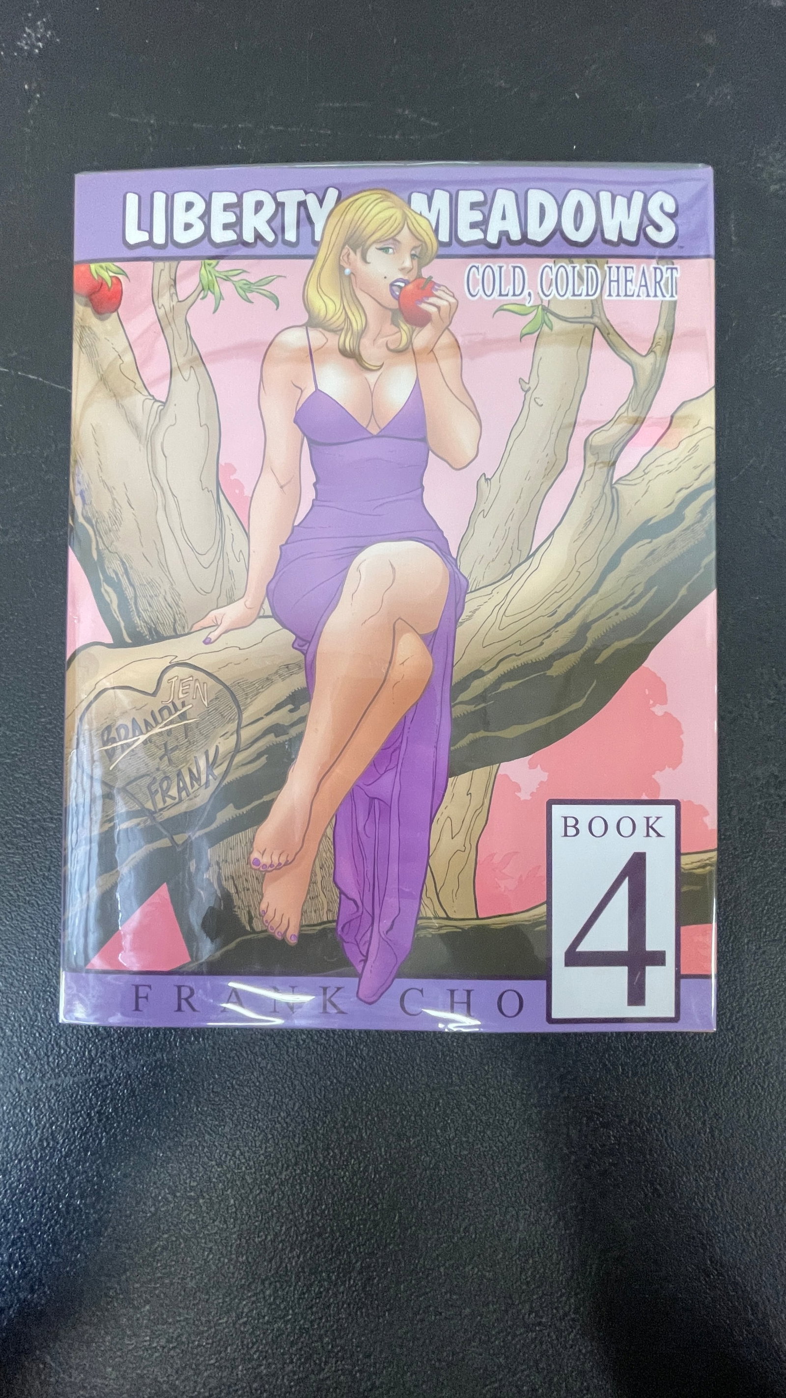 Liberty Meadows Book 4: Cold, Cold Heart HC by Frank Cho, Image Comics: Liberty Meadows Book 4: Cold, Cold Heart is a hardcover collected edition by acclaimed cartoonist Frank Cho, published by Image Comics. This volume collects strips from the popular syndicated comic st