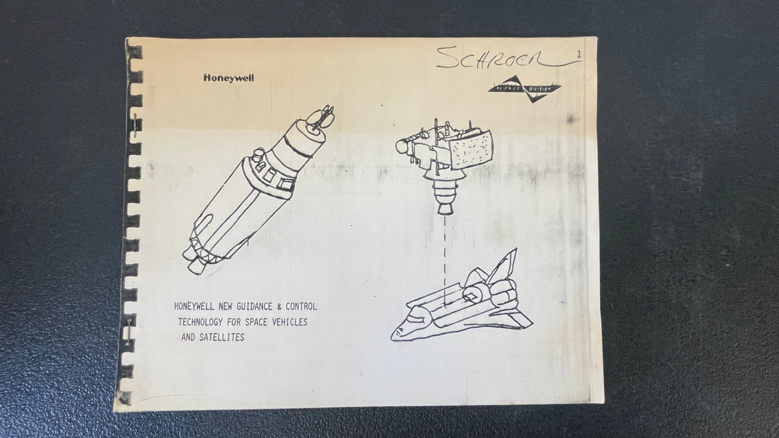 Honeywell Avionics Division Guidance & Control Technology Space Vehicles Booklet (1 of 3)