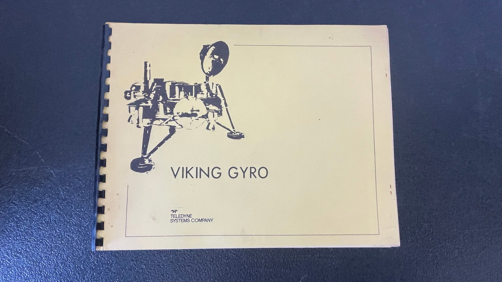 Viking Gyro Technical Manual, Teledyne Systems Company, NASA Mars Mission (1 of 3)