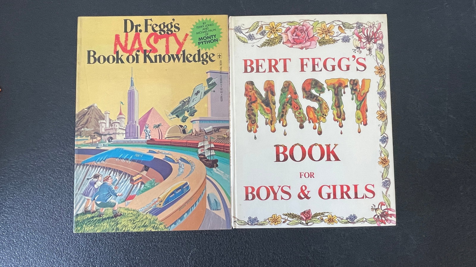 Terry Jones & Michael Palin Monty Python 'Bert Fegg's Nasty Book' Pair (1 of 6)
