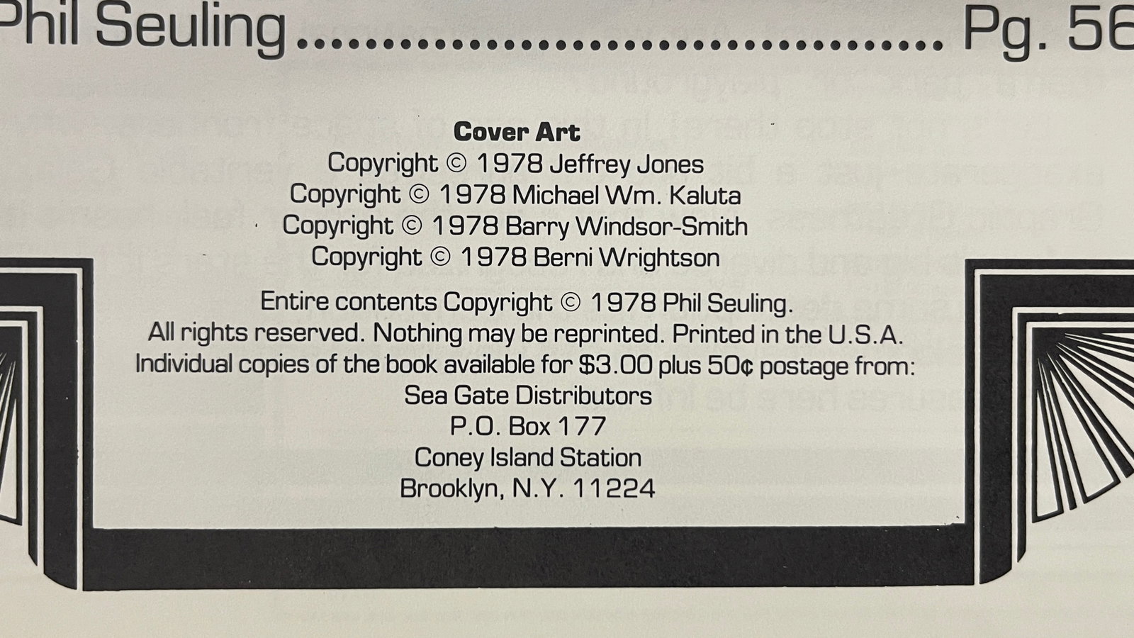 Infinity #6 (1976) & 1978 Comic Art Convention Program — Wrightson, BWS - 5