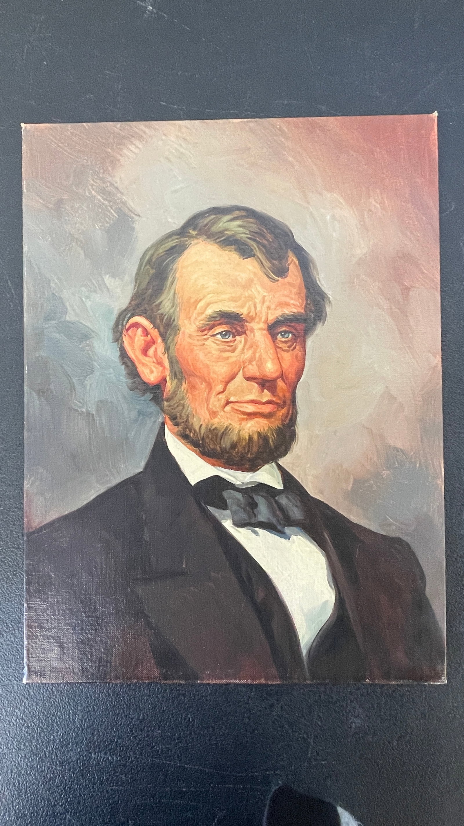 Reyond Brown (1917-1991) US President Abraham Lincoln Portrait Painting (1 of 5)