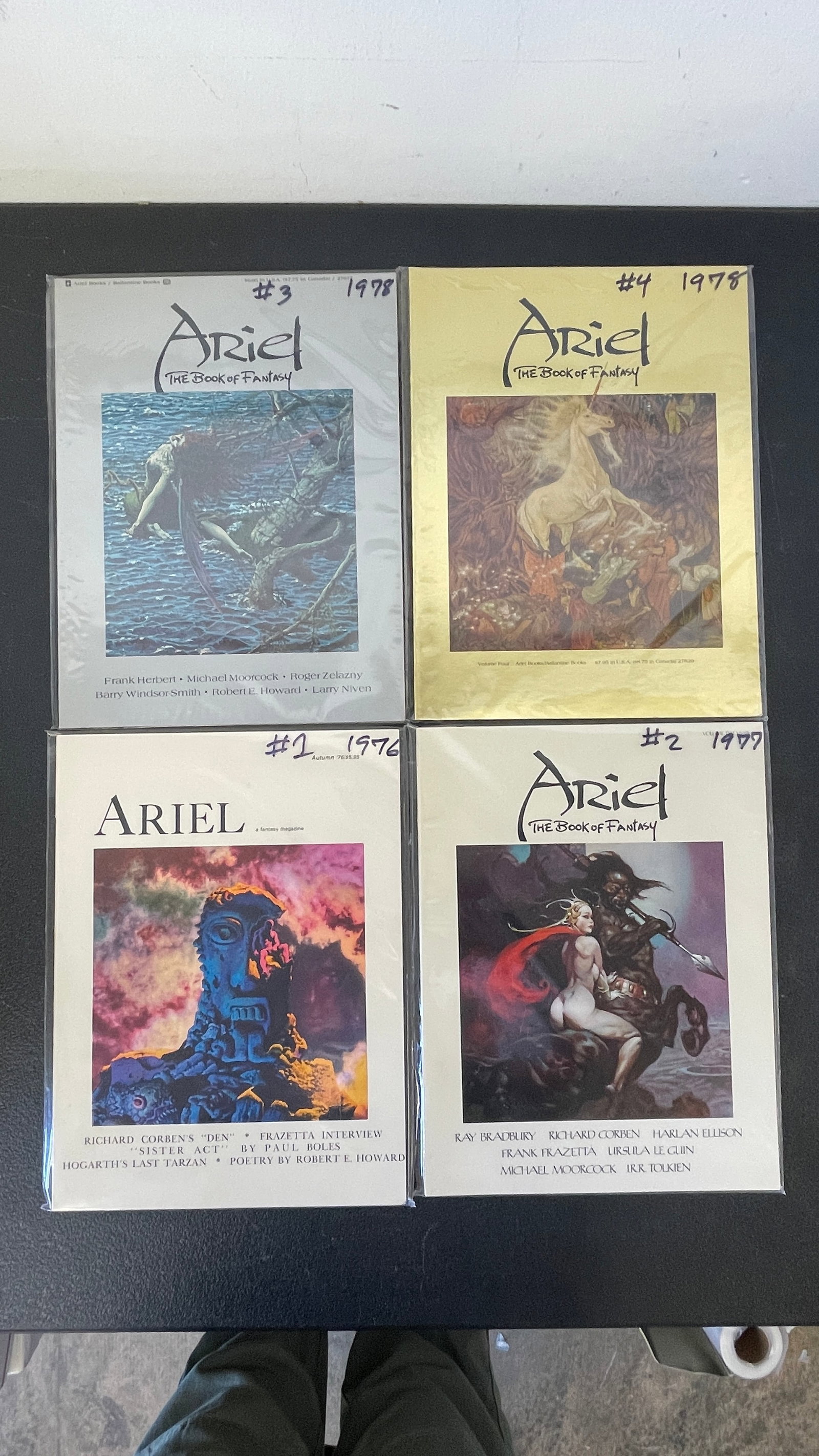 Ariel: The Book of Fantasy #1-4 Complete Run 1976-1978 Fantasy Magazine Set (1 of 4)