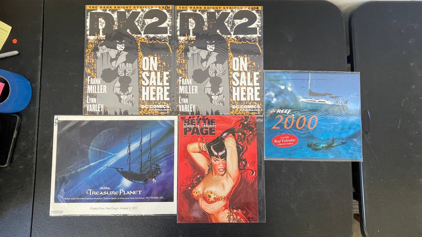 Mixed Collectibles Lot: DK2 Promo Posters, Bettie Page, Treasure Planet & Reef 2000 (1 of 8)