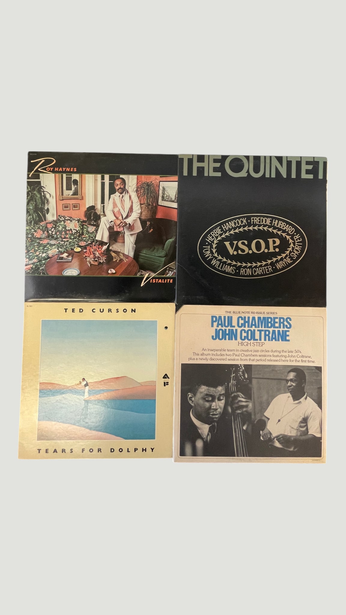 Jazz Vinyl LP Collection: Roy Haynes, V.S.O.P., Ted Curson, Paul Chambers/Coltrane (1 of 4)