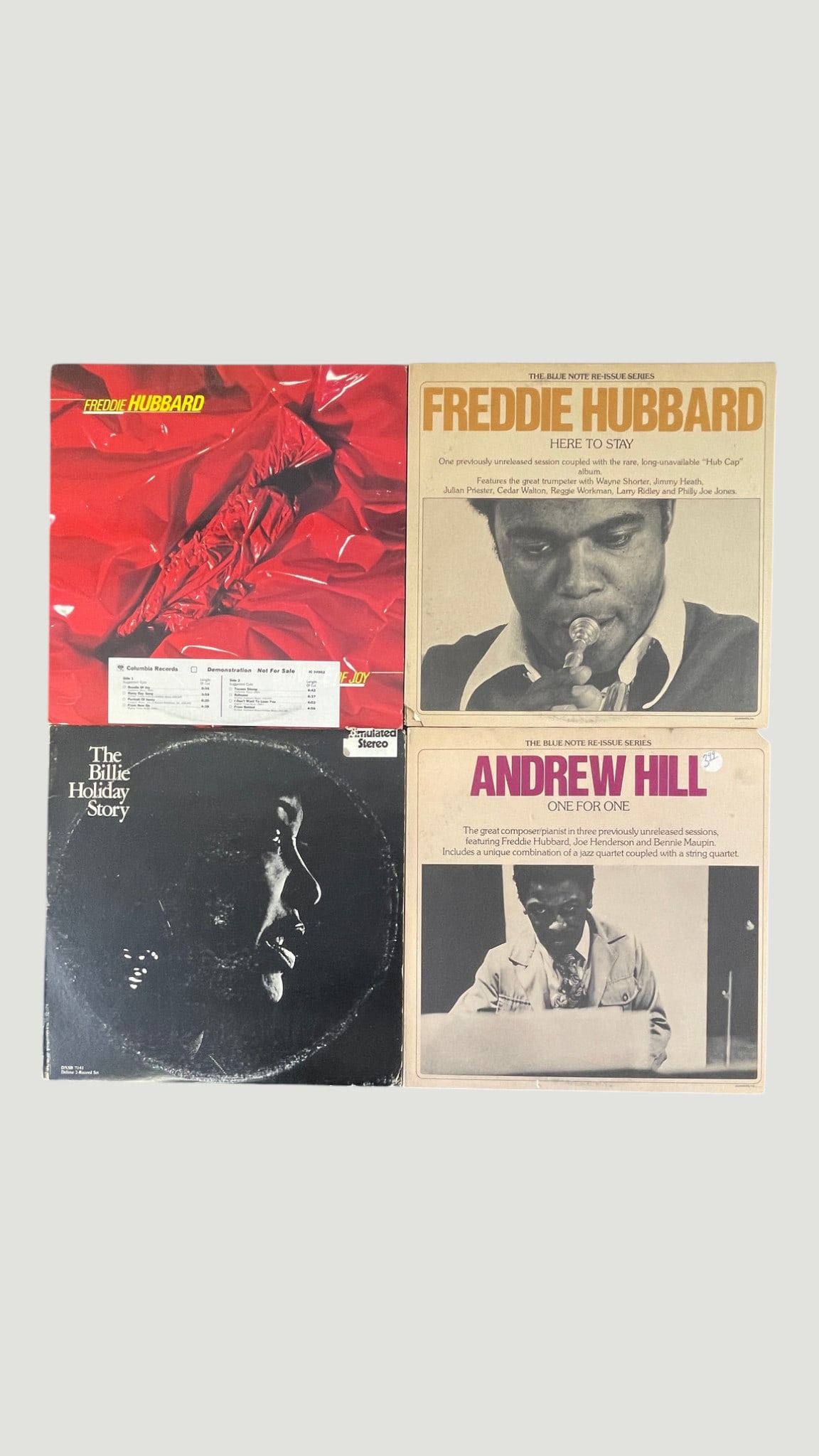 Jazz Vinyl LP Collection: Freddie Hubbard, Andrew Hill & Billie Holiday (4 Records) (1 of 4)