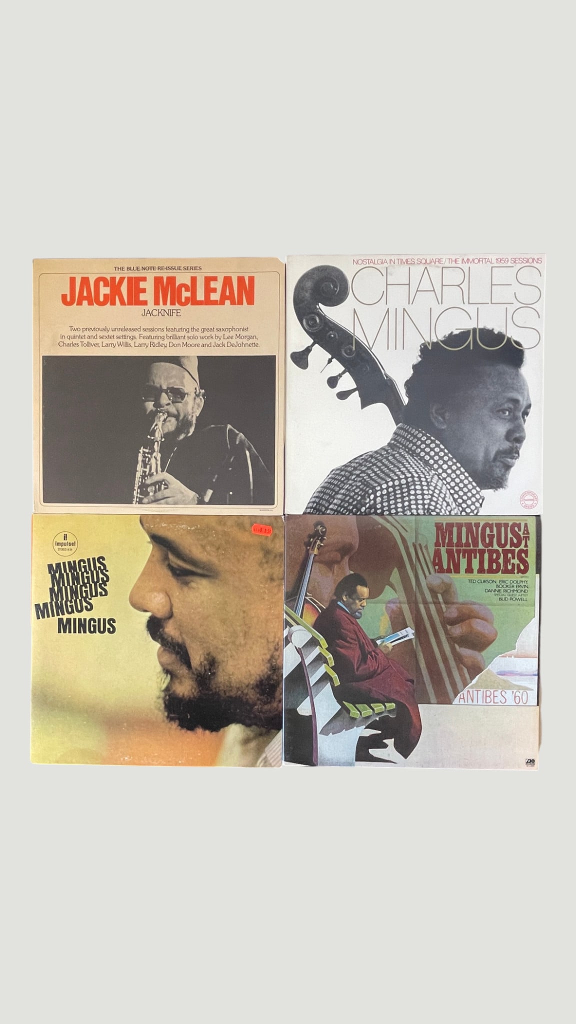 Jazz Vinyl LP Collection: Charles Mingus x3 & Jackie McLean – Classic Albums (1 of 2)