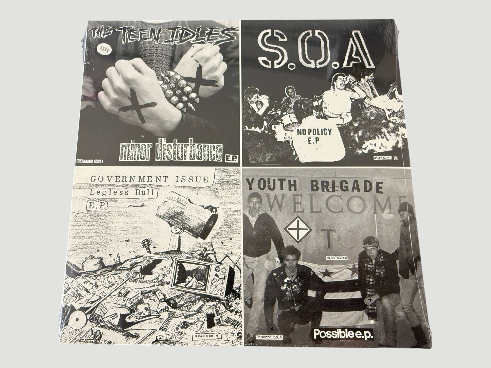 Dischord Records Early EPs x4: Teen Idles, S.O.A., Government Issue, Youth Brigade (1 of 2)