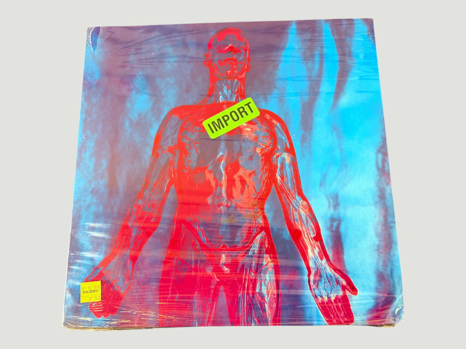 Peter Gabriel 'Security' Import Vinyl LP Record, Geffen Records, 1982: This is an import pressing of Peter Gabriel's fourth self-titled album, commonly known as 'Security,' released in 1982 on Geffen Records. The album features iconic artwork by Hipgnosis depicting an an