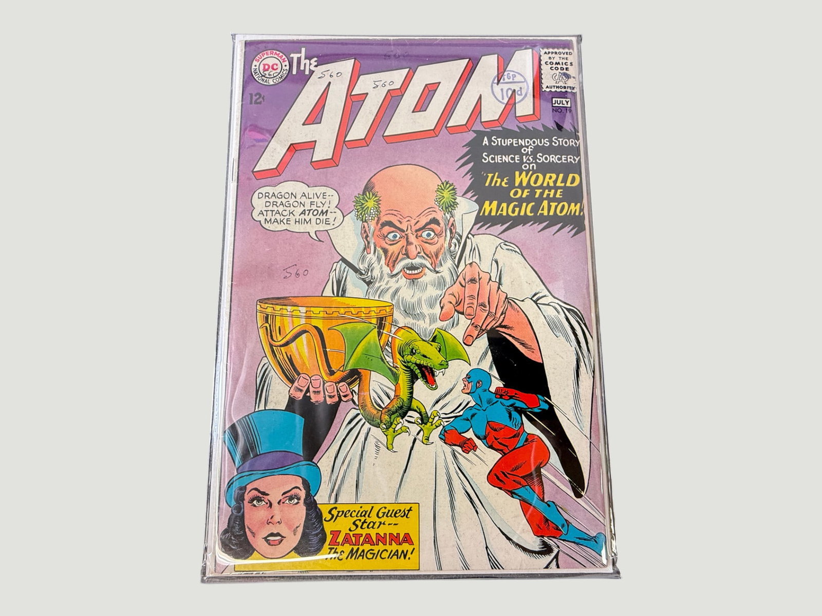 DC Comics The Atom #19 July 1965 feat. Zatanna the Magician Guest Star (1 of 3)