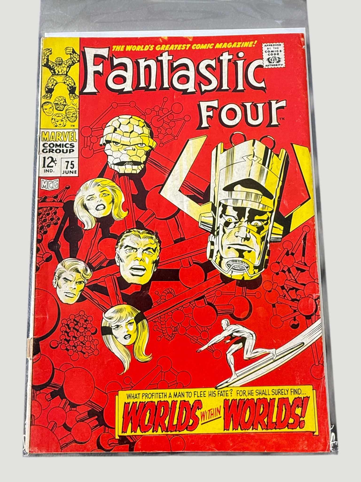 Fantastic Four #75 Marvel Comics 1968 – Galactus & Silver Surfer Cover (1 of 2)