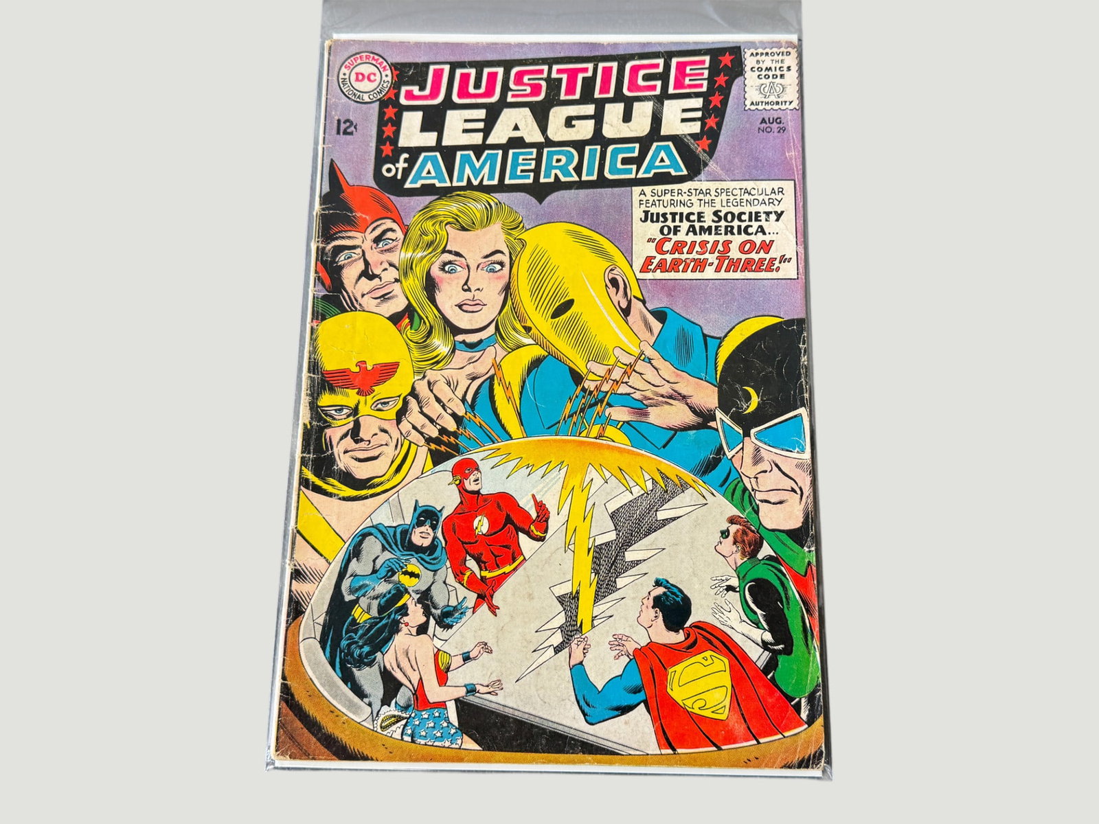 Justice League of America #29, DC Comics, Aug 1964 — Crisis on Earth-Three (1 of 2)