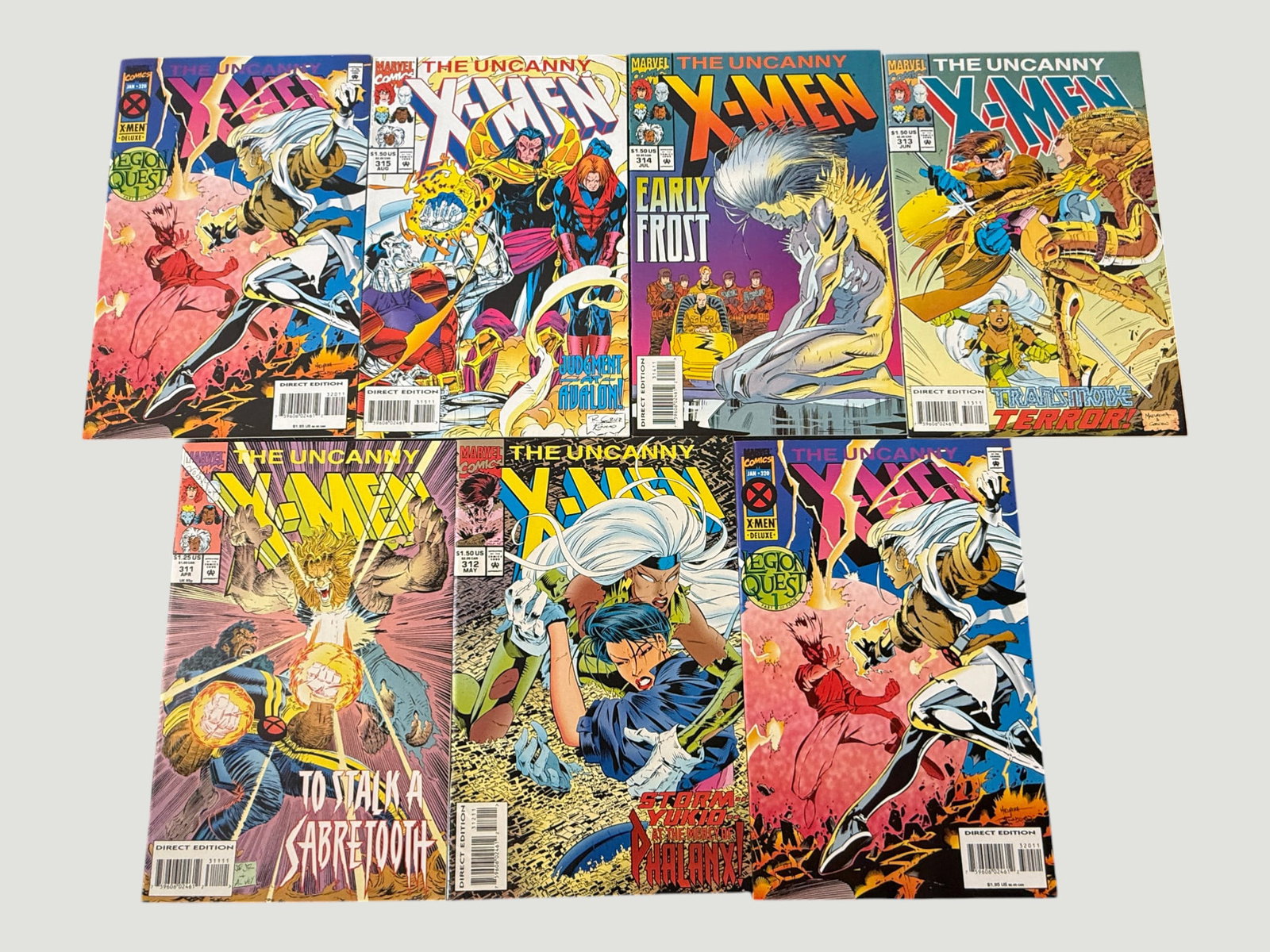 Marvel Comics Uncanny X-Men Issues #311-315 & #320 (1994-95) 7-Issue Lot (1 of 2)
