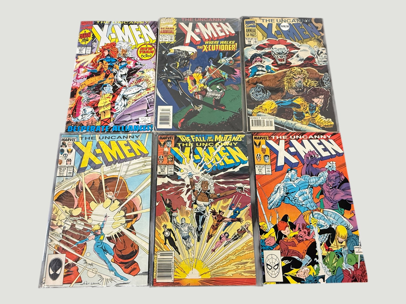 Marvel Comics The Uncanny X-Men Collection of 6 Issues, 1980s–90s (1 of 2)