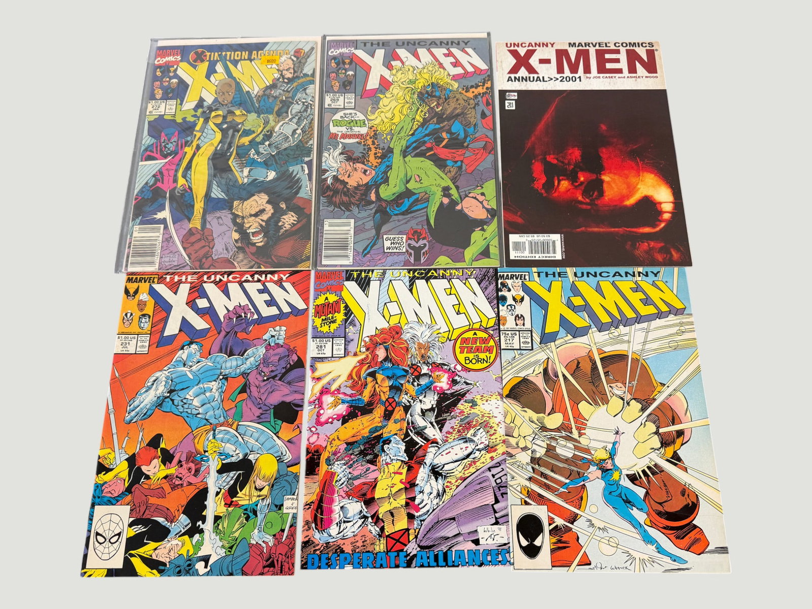 Marvel Comics Uncanny X-Men Collection (6 Issues) 1987–2001 Including Annuals (1 of 2)