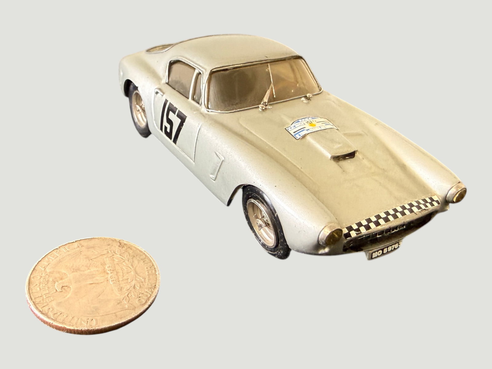 Vintage Diecast/White Metal Racing Car Model #157, approx. 1:43 Scale (1 of 5)