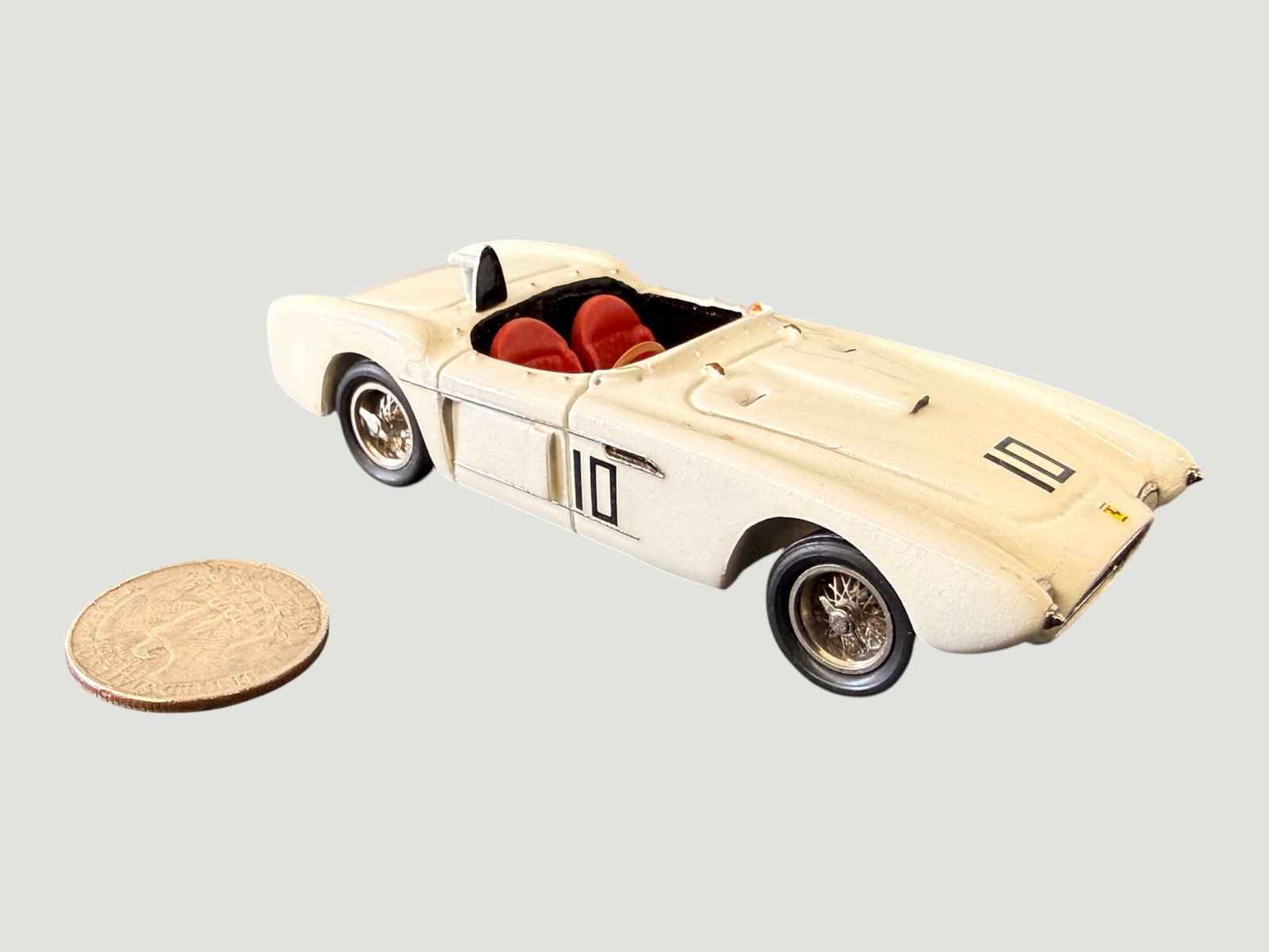 White Metal/Resin 1:43 Scale Ferrari 250 Testa Rossa Racing Car Model #10 (1 of 5)