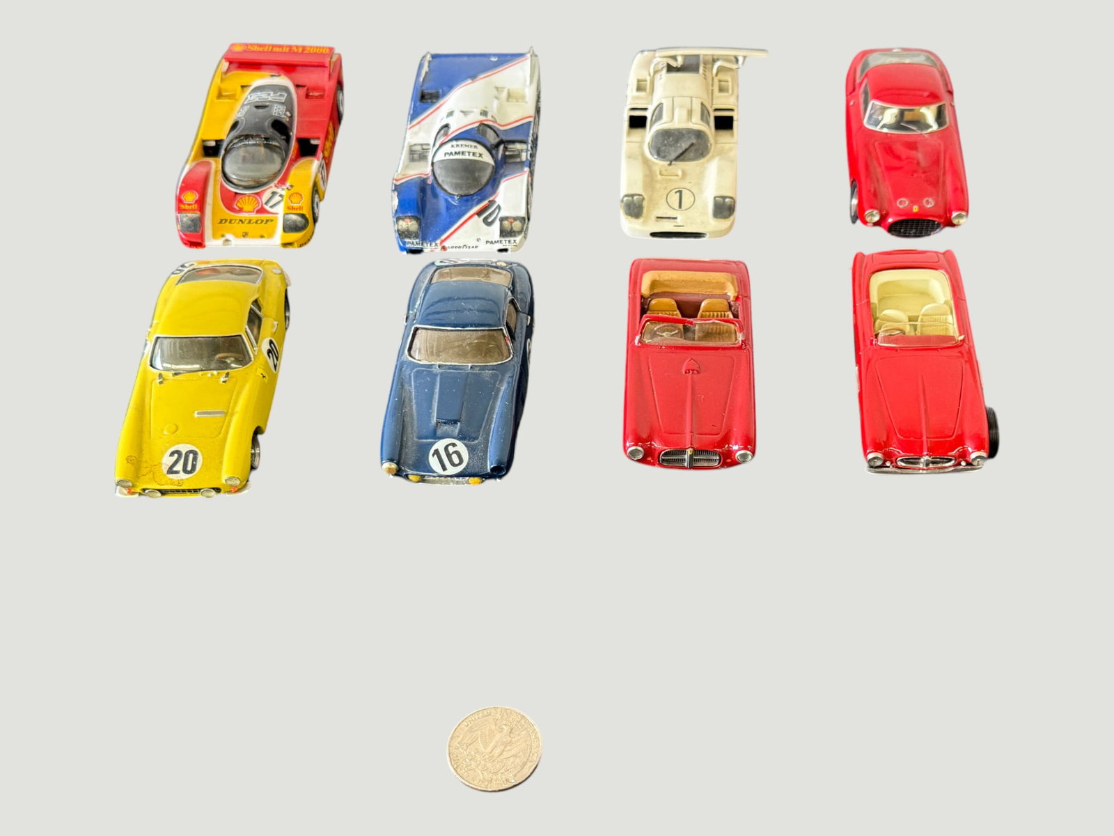 Collection of 8 Vintage Diecast Model Cars - Racing & Classic Sports Cars 1:43 Scale (1 of 7)