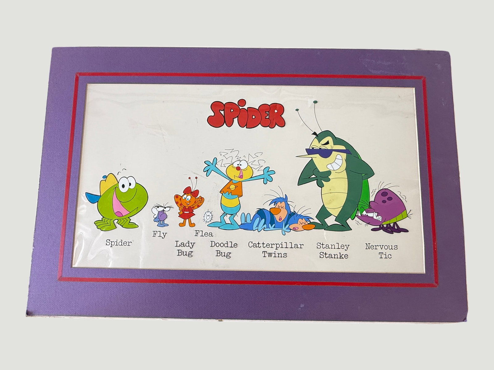 Spider Cartoon Animation Production Model Sheet – Character Reference Art, c.1990s (1 of 2)