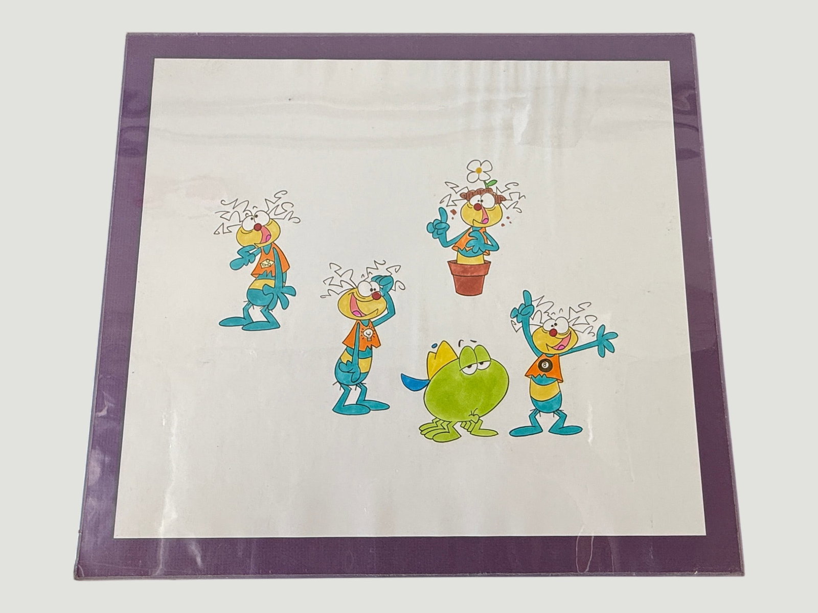 Original Animation Cel Art — Cartoon Character Model Sheet, circa 1990s (1 of 2)