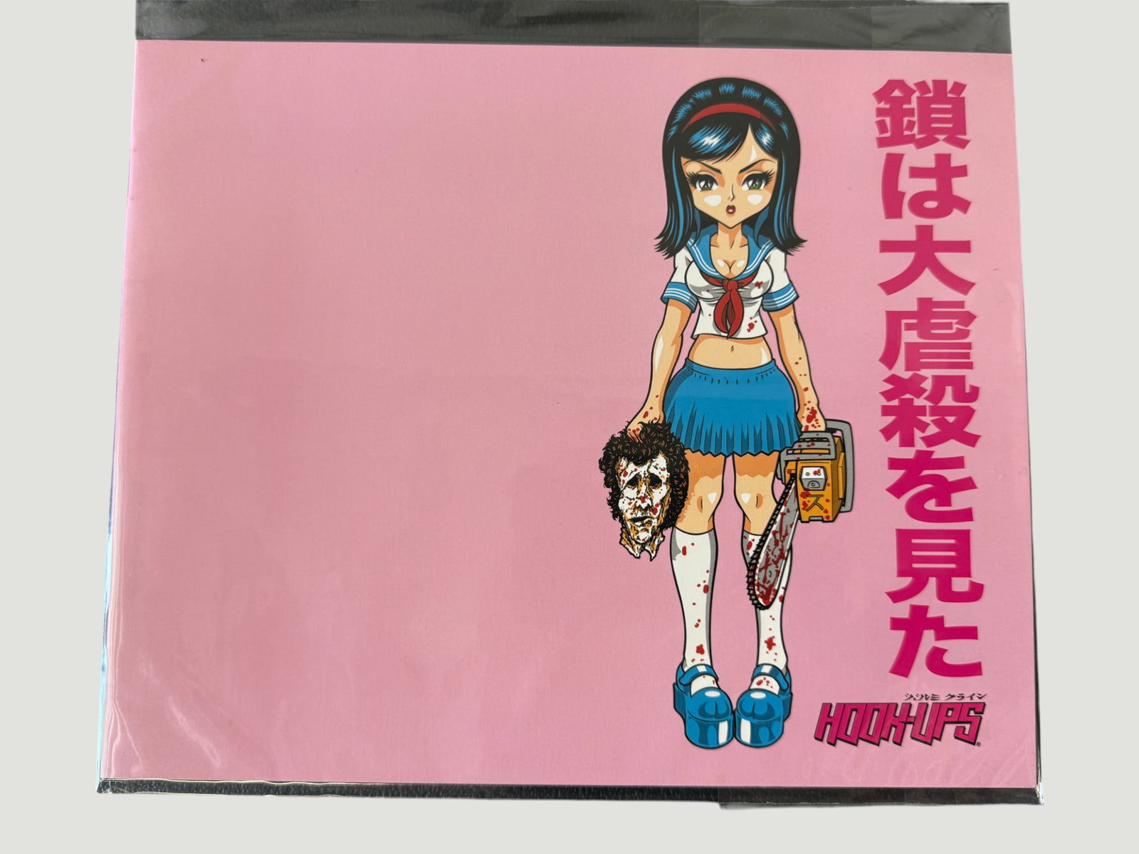 Hook-Ups Skateboards 'Chainsaw Girl' Anime Graphic Sticker/Decal Sheet 1990s (1 of 3)