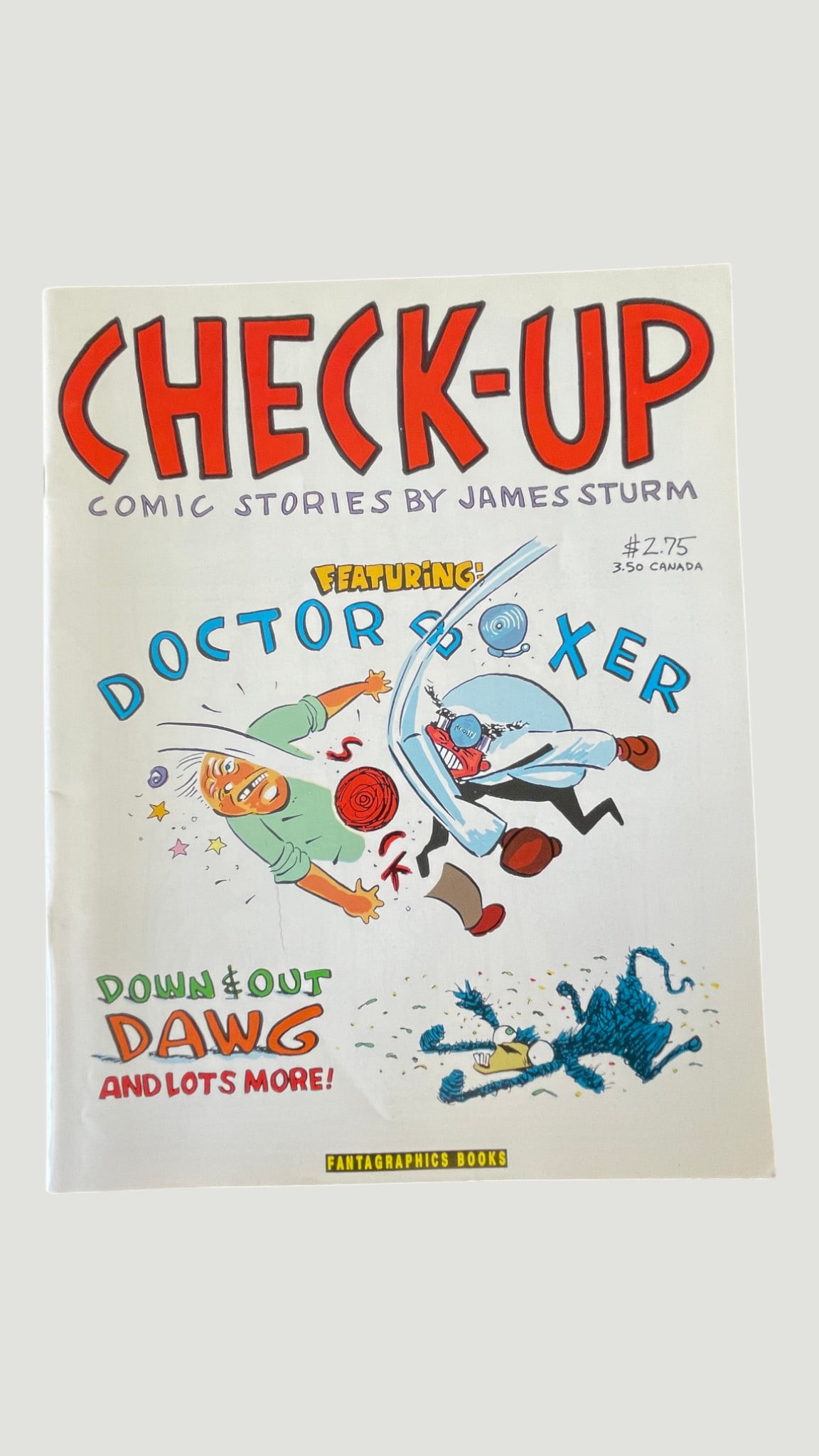 Check-Up Comic Stories by James Sturm, Fantagraphics Books, Early 1990s (1 of 3)