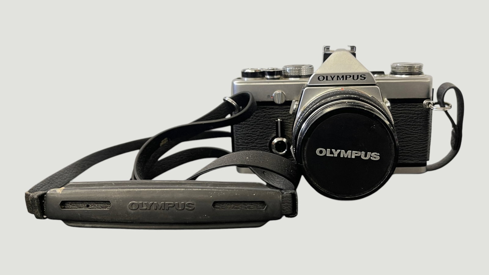 Olympus OM-1 35mm SLR Film Camera with 50mm Lens & Original Strap (1 of 5)