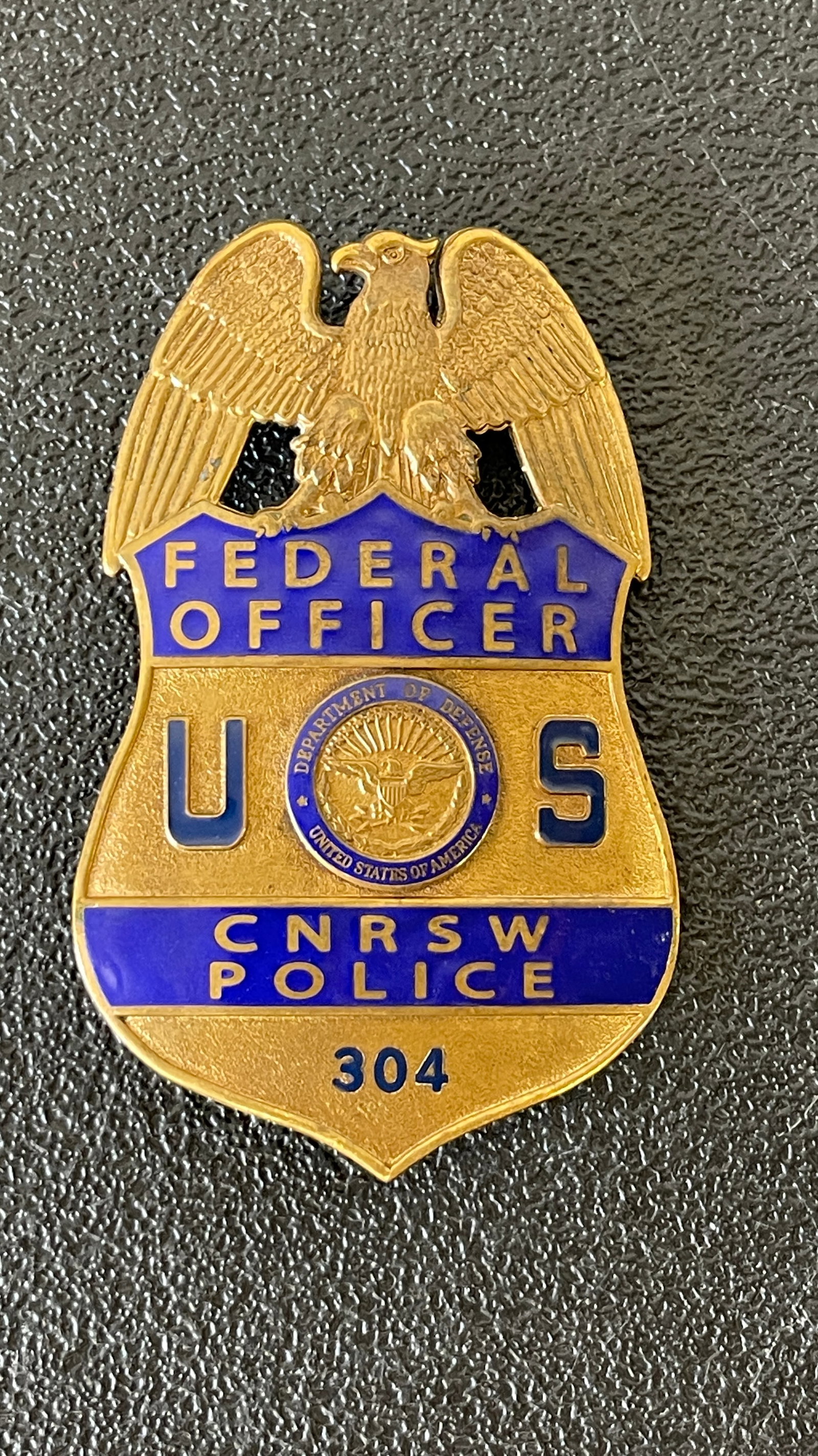 Vintage Obsolete Police Badge CNRSW No. 304 Rare Entenmann Maker (1 of 4)