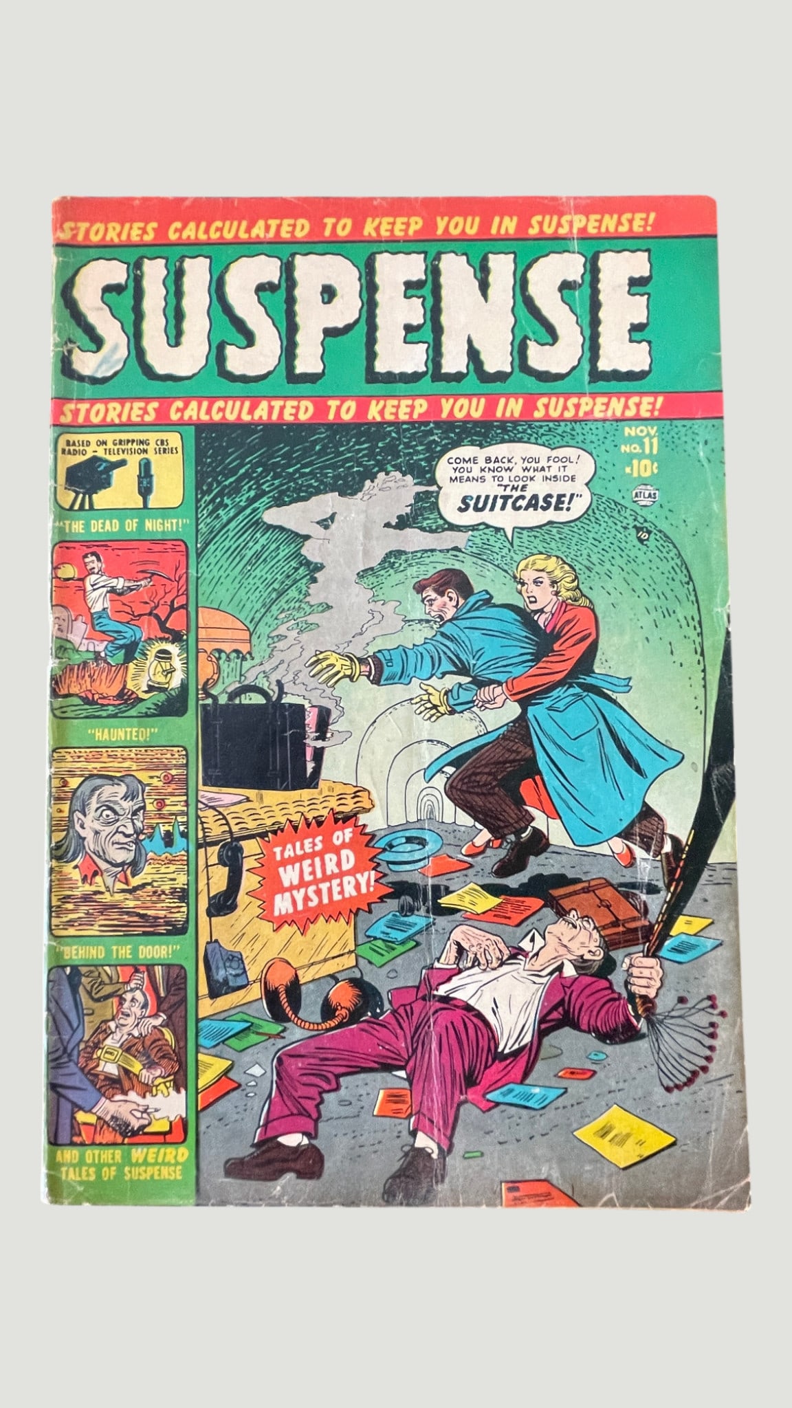 Suspense #11 Atlas Comics Nov 1952 Pre-Code Horror 'The Suitcase' Cover (1 of 3)