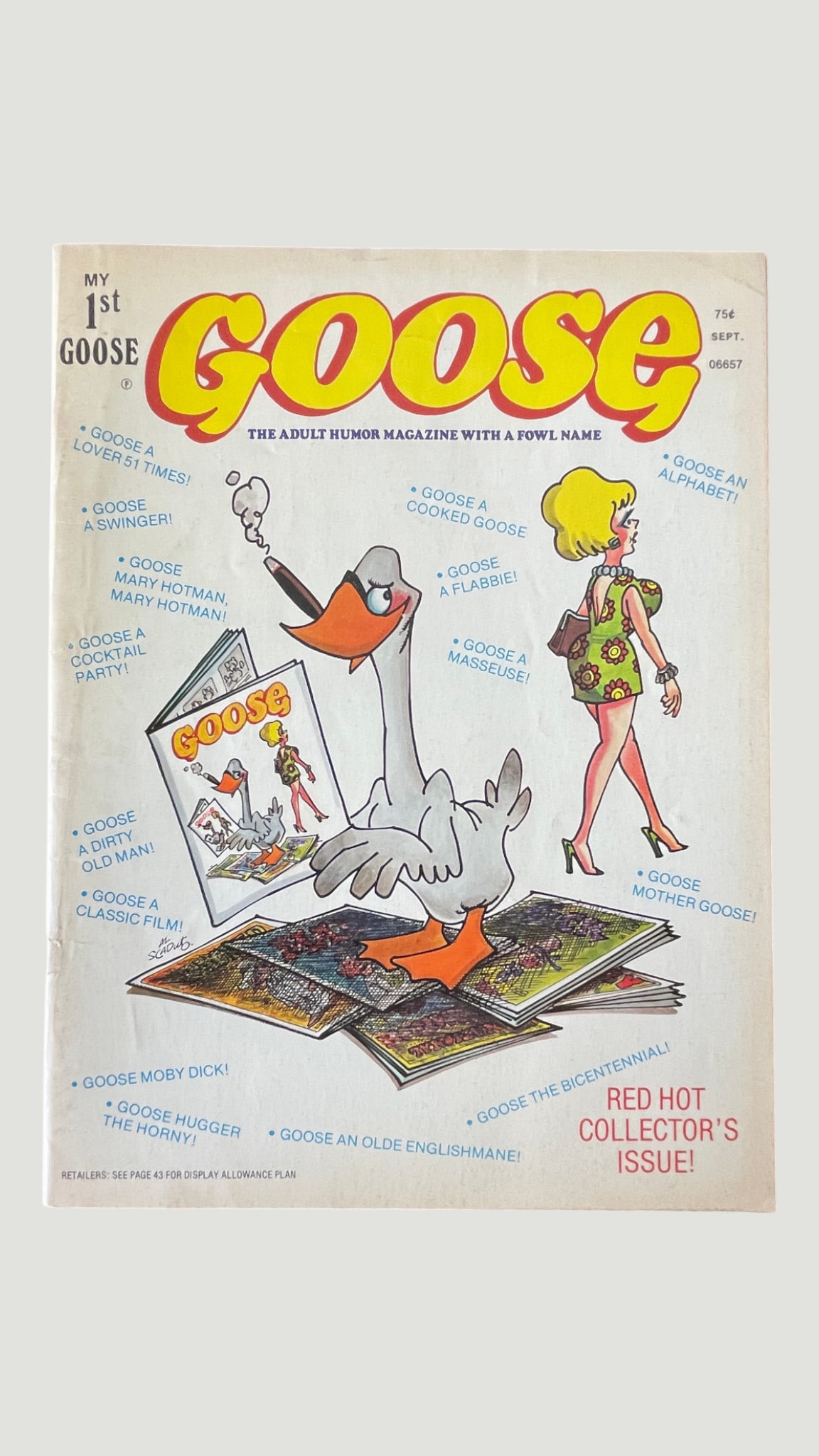 GOOSE Adult Humor Magazine #1 Sept 1976 'The Magazine With A Fowl Name' (1 of 3)