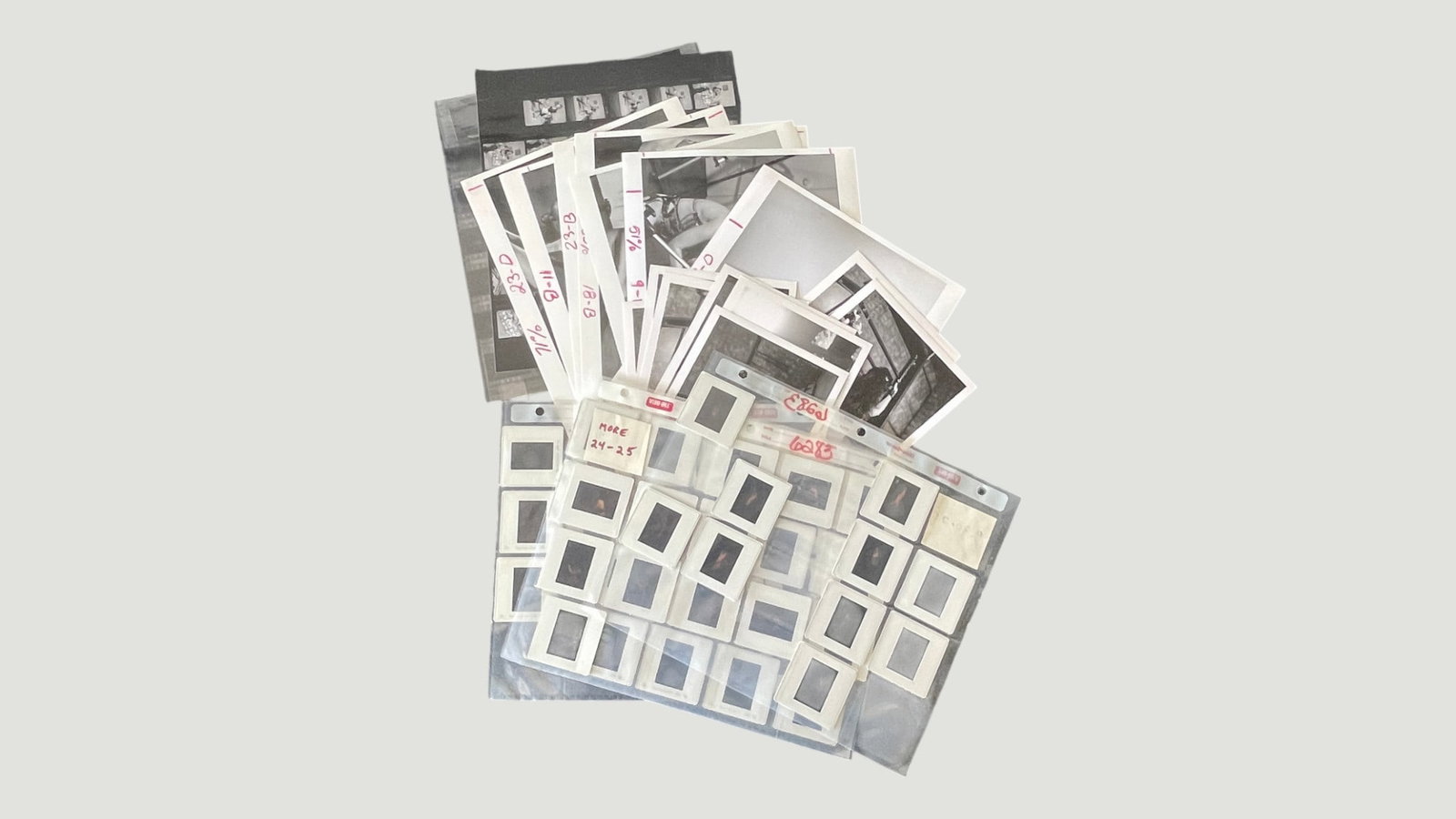 Vintage 35mm Photo Slides & Black-and-White Contact Prints Archive Collection c.1970s-80s (1 of 2)