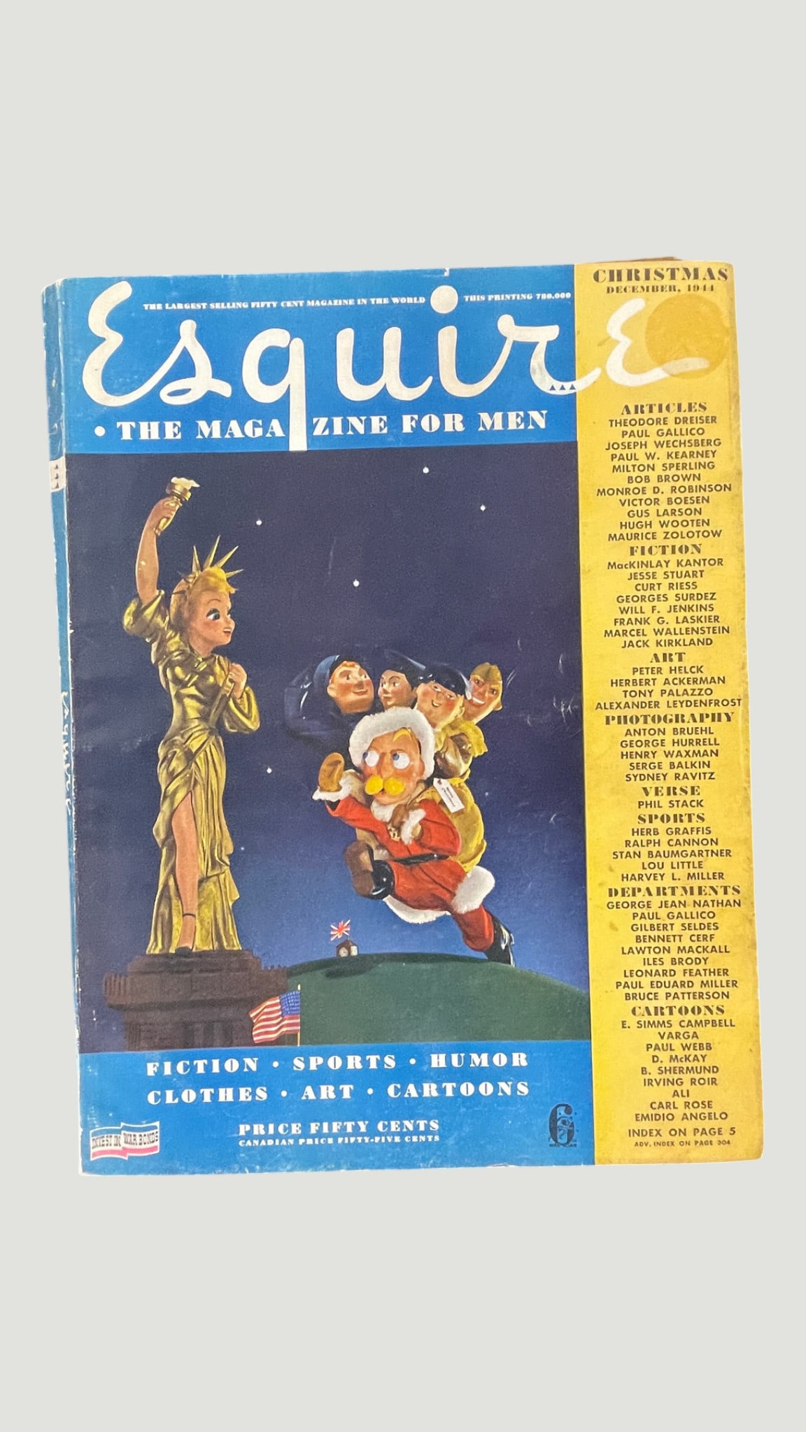 Esquire Magazine Christmas December 1944 WWII Era Holiday Issue (1 of 3)