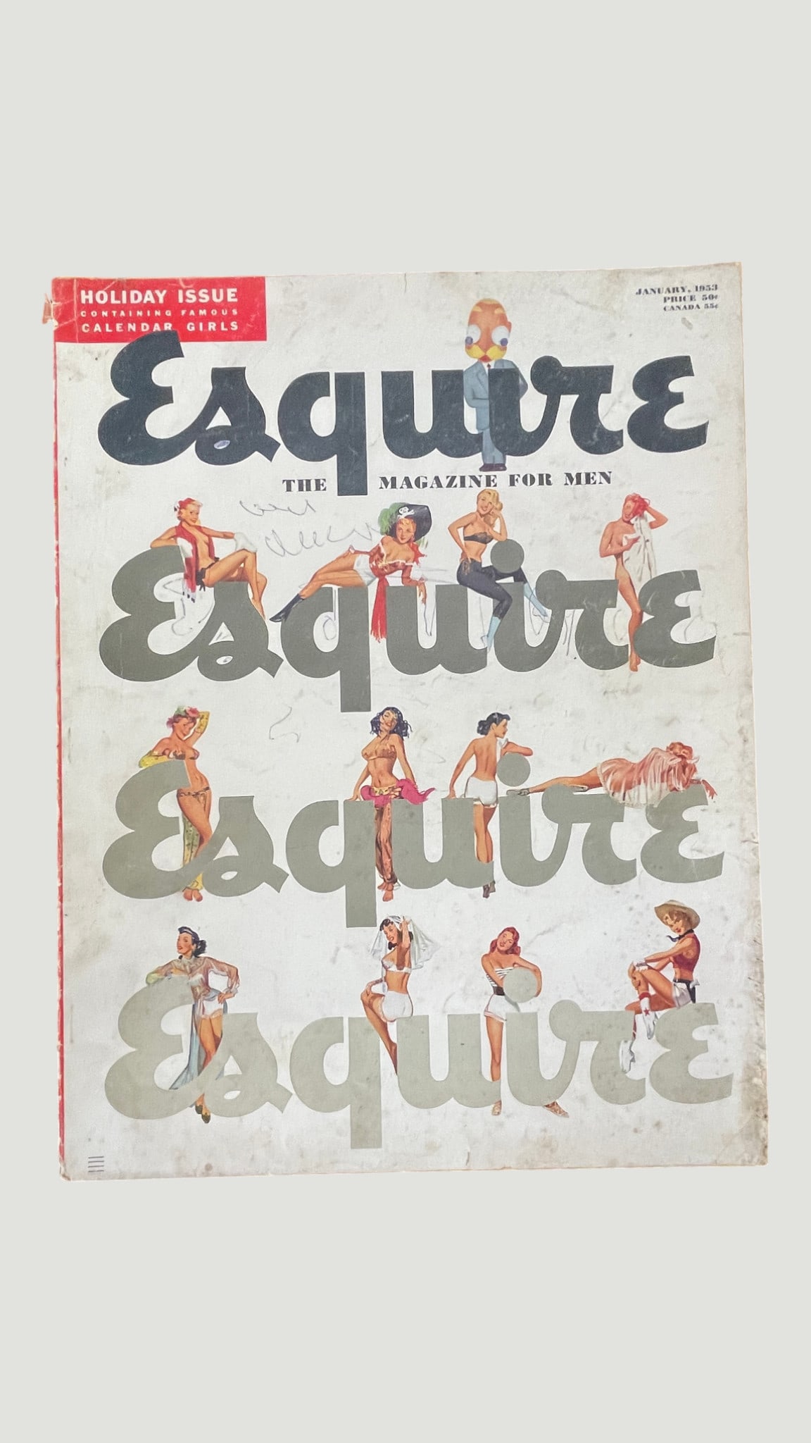 Esquire Magazine January 1953 Holiday Issue – Famous Calendar Girls (1 of 3)