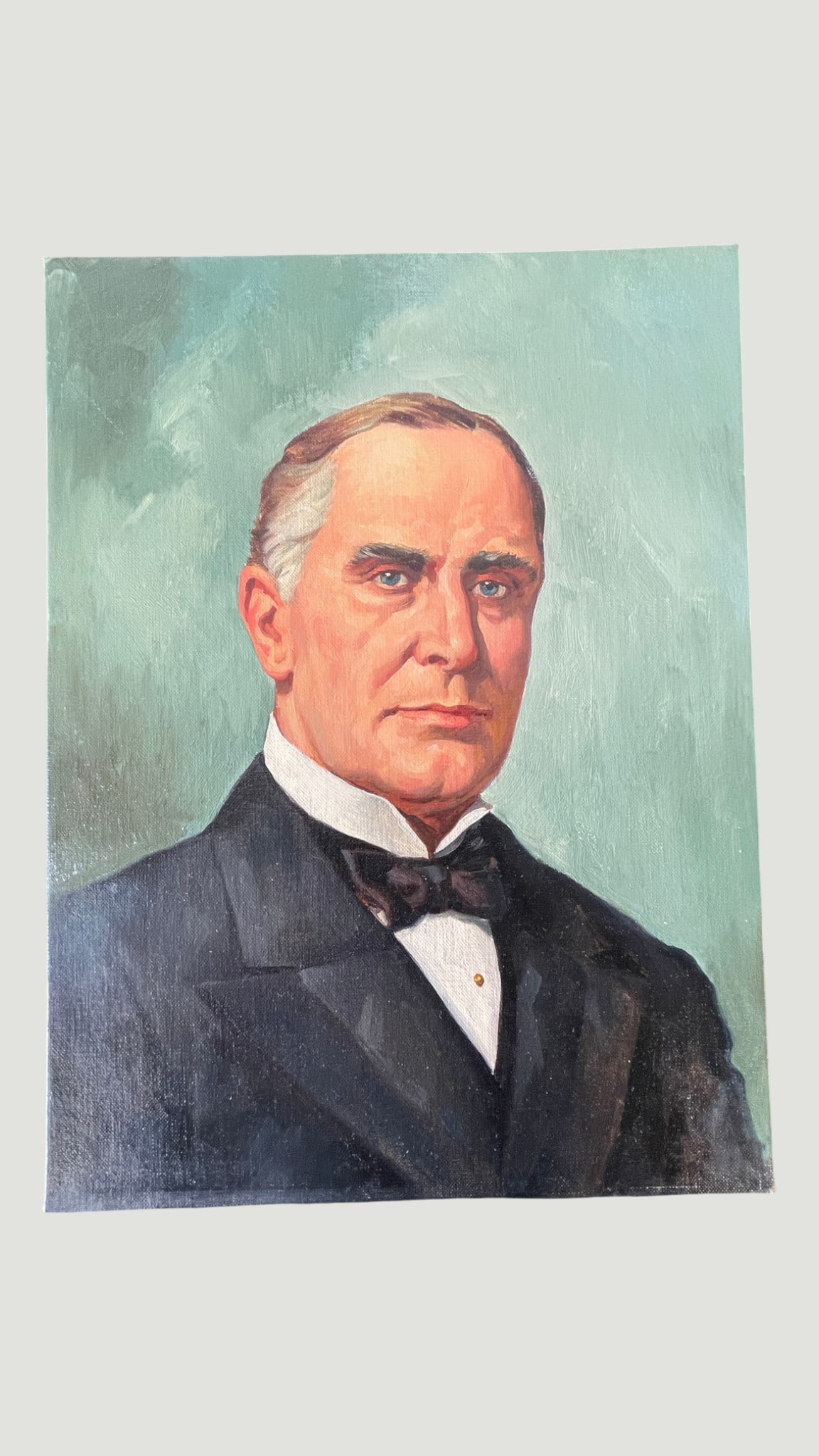 Reynold Brown (1917-1991) US President William McKinley Portrait Painting: Reynold Brown (1917-1991) US President William McKinley Portrait Painting. 12" x 16".