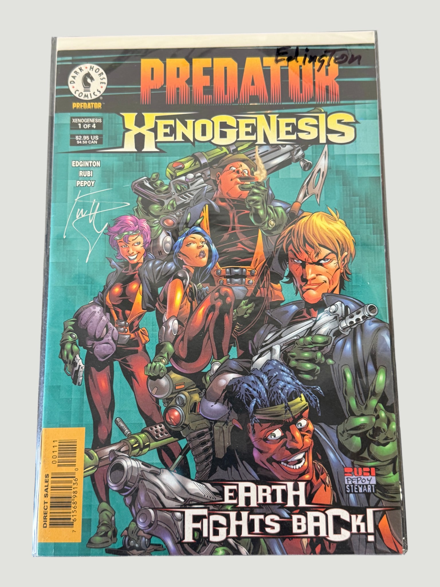 Predator Xenogenesis #1 of 4 Dark Horse Comics 1999 Signed (1 of 3)