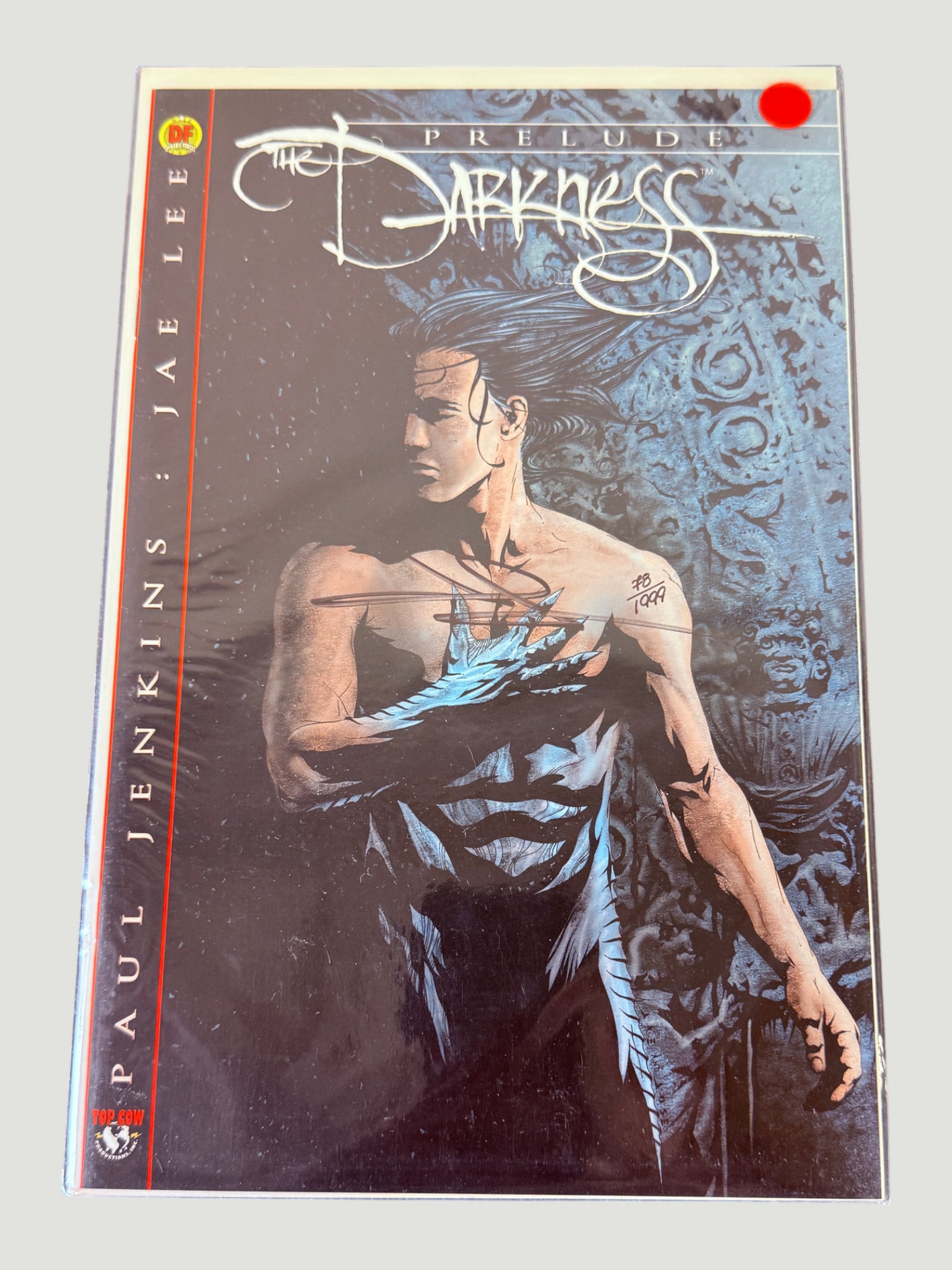 The Darkness Prelude #1 Top Cow/Image Comics Paul Jenkins & Jae Lee Signed: The Darkness Prelude #1, published by Top Cow Productions/Image Comics, written by Paul Jenkins with art by Jae Lee. This issue serves as the prelude to the main Darkness series, featuring Jae Lee's d