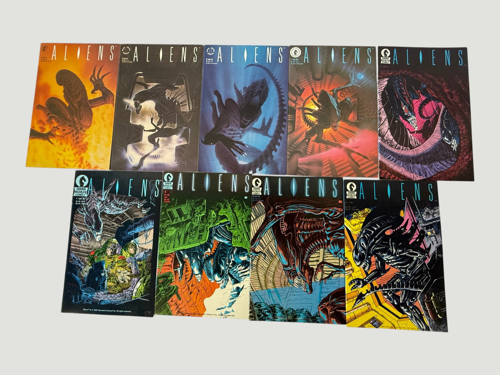 Dark Horse Comics ALIENS Complete Series 1 & 2 Collection, 9 Issues, 1988-89 (1 of 2)