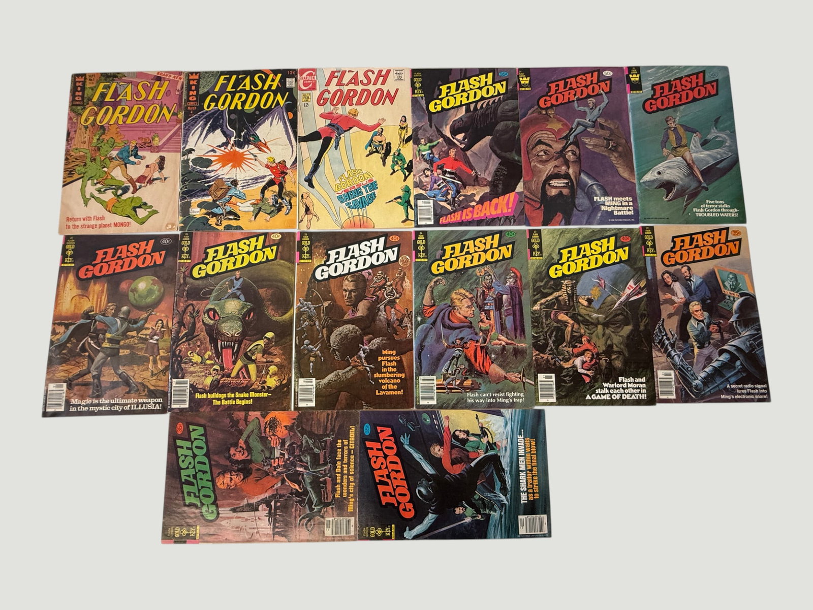 Flash Gordon Comic Book Collection (14 Issues) Gold Key/Charlton/King, 1960s-70s (1 of 2)