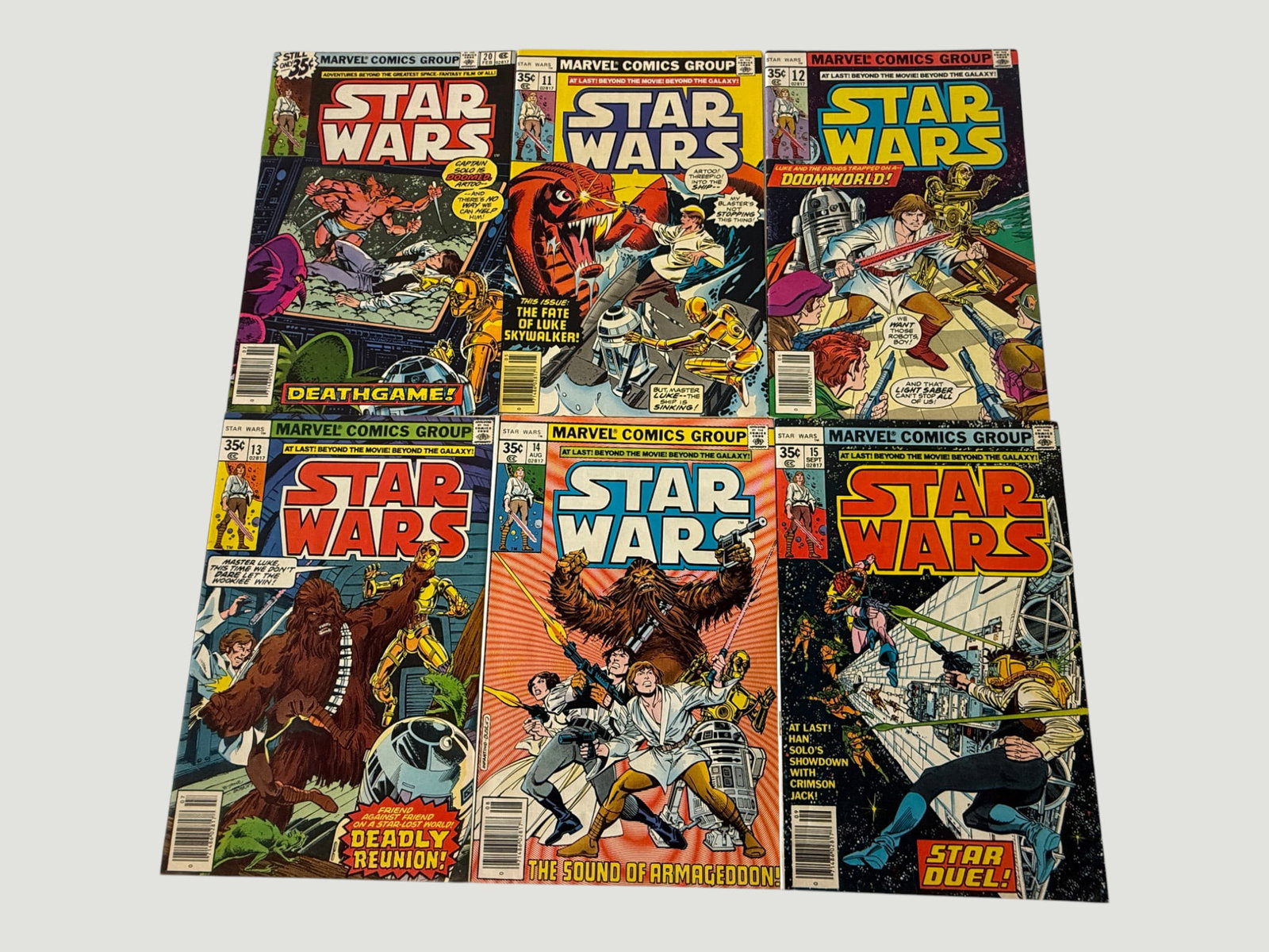 Star Wars Marvel Comics #11-15 & #20 (1977-78) — 6-Issue Bronze Age Lot (1 of 2)