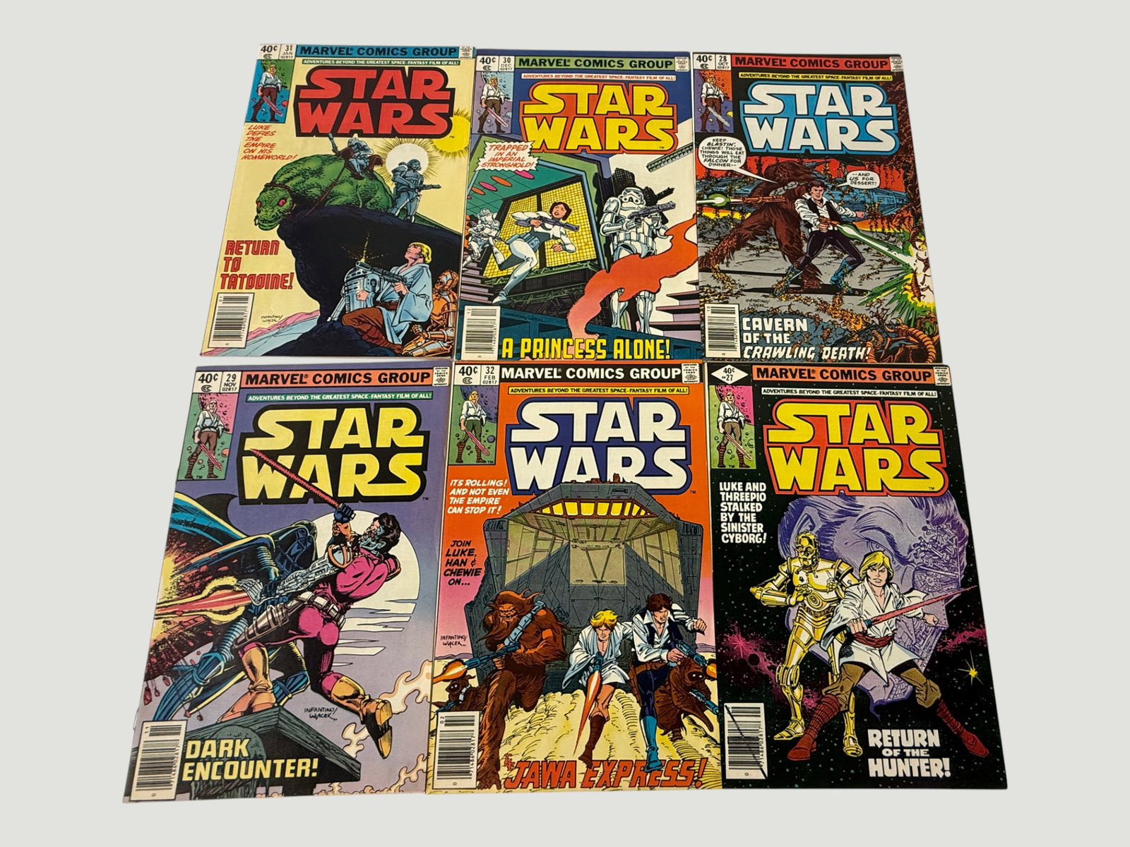 Marvel Comics Star Wars Issues #27-32 Bronze Age Comic Collection (1979-80) (1 of 2)
