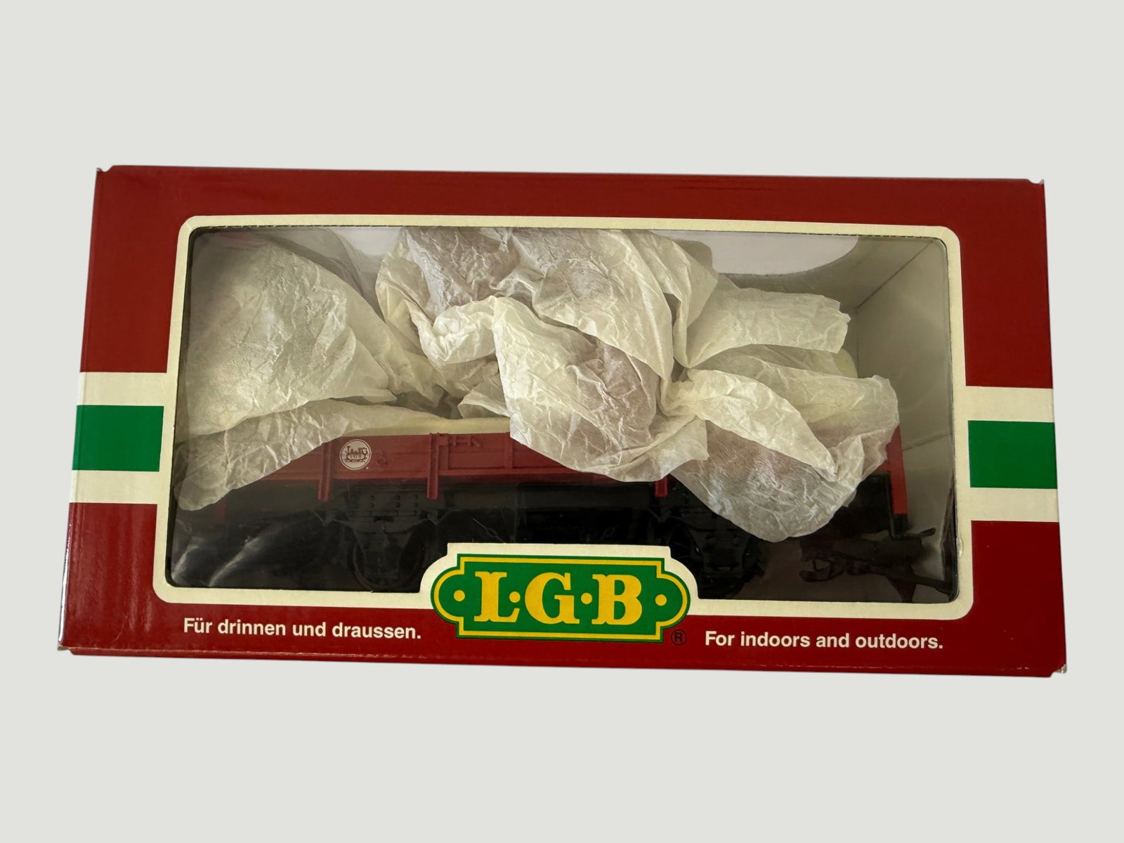 LGB G Scale Model Train Freight/Gondola Car in Original Box (1 of 4)