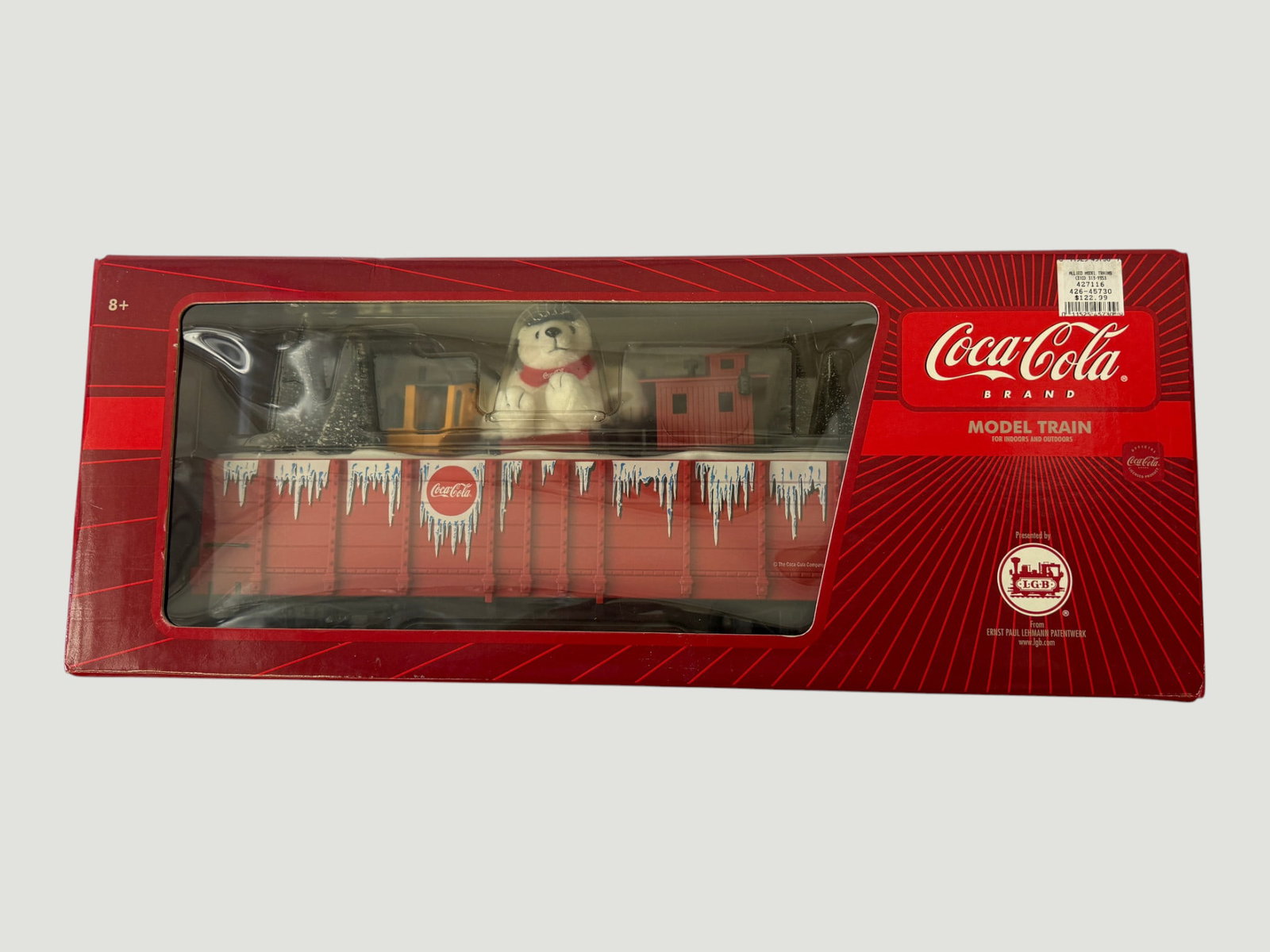 Coca-Cola Brand LGB Model Train Set with Polar Bear, Ernst Paul Lehmann (1 of 4)