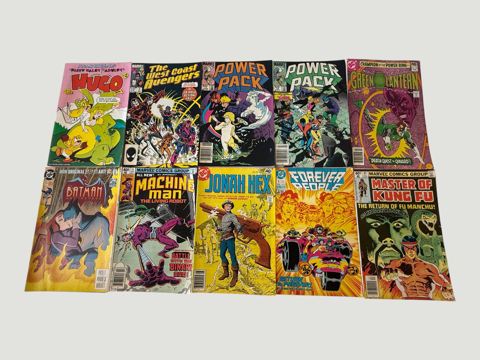 Collection of 10 Vintage Comics: Marvel, DC & Fantagraphics 1970s–1990s (1 of 2)
