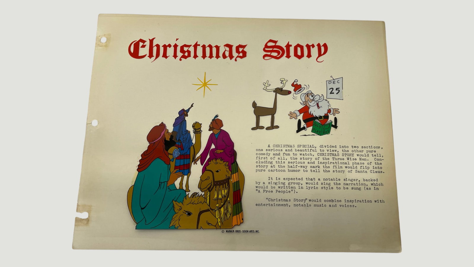 Warner Bros.- 'Christmas Story' Animation Cel Concept Model Sheet (1 of 4)