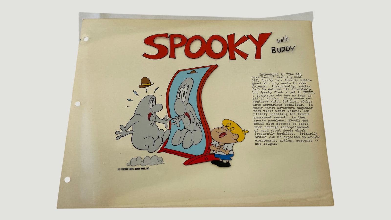 Spooky with Buddy Warner Bros. Animation Cel Concept Model Sheet (1 of 4)