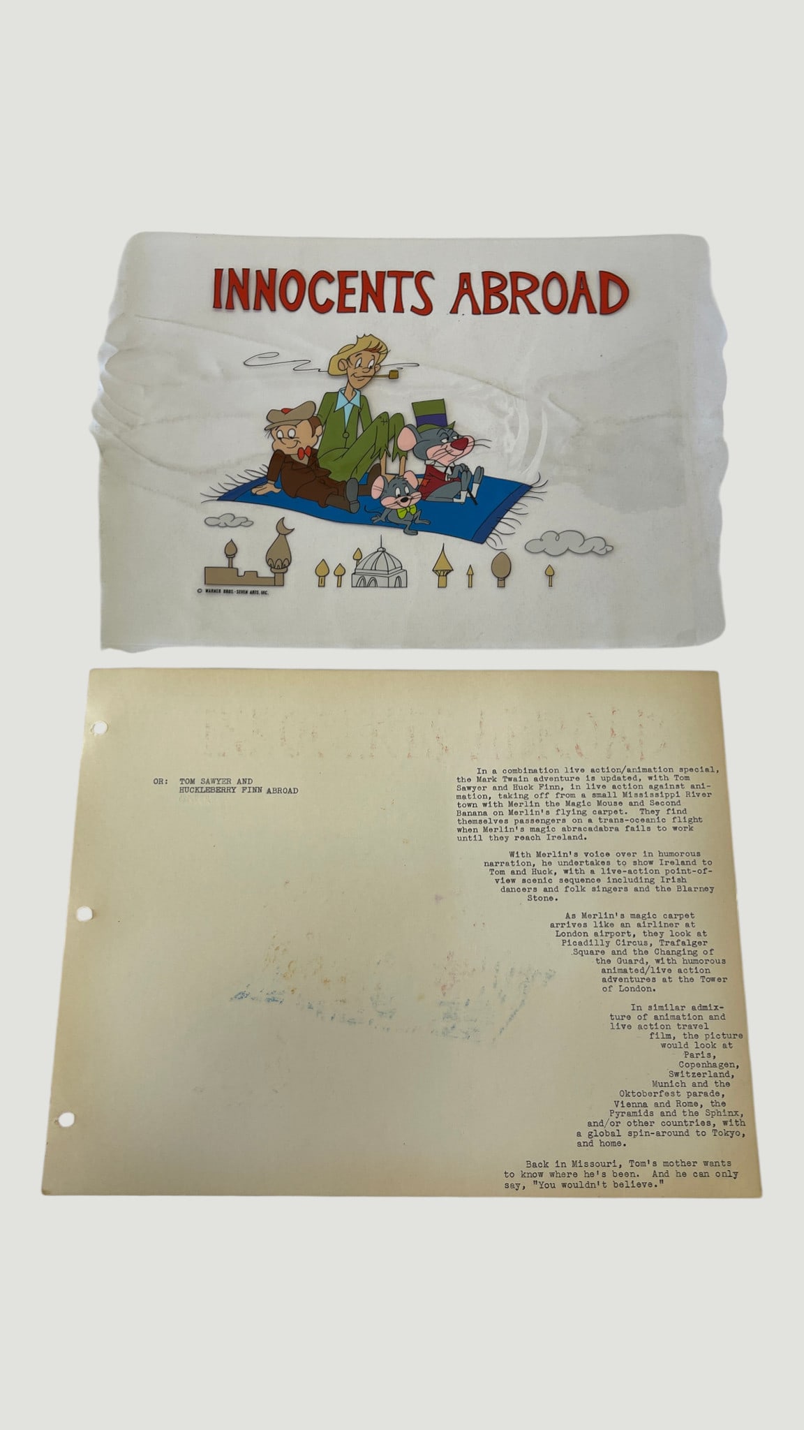 Warner Bros. Animation Cel Concept Model Sheet - 2