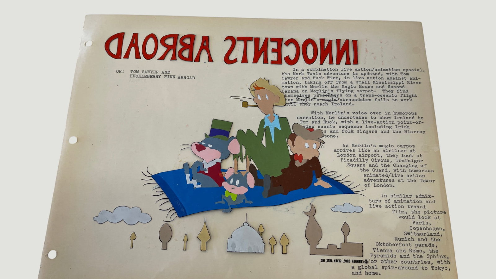 Warner Bros. Animation Cel Concept Model Sheet - 3