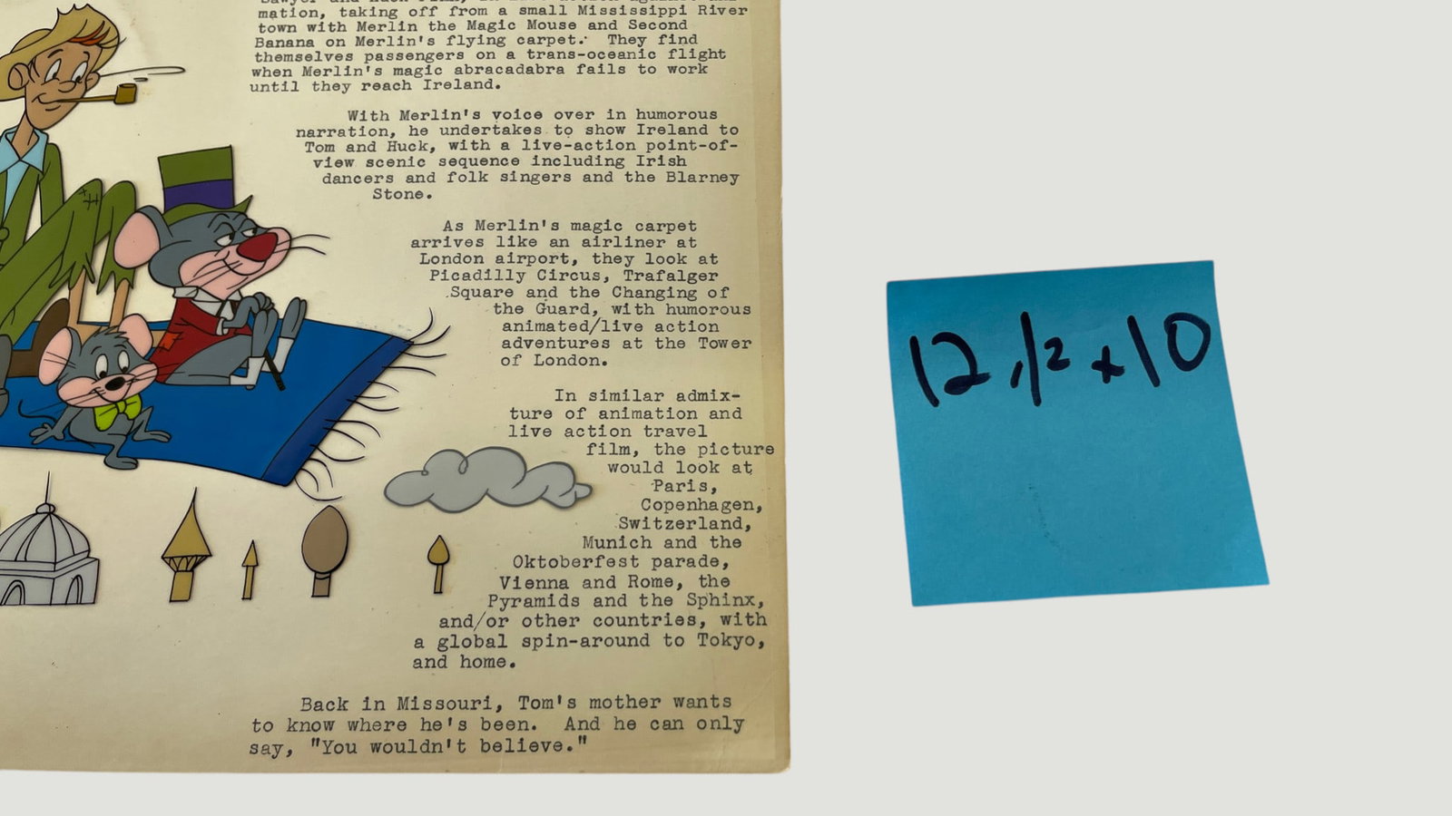 Warner Bros. Animation Cel Concept Model Sheet - 4