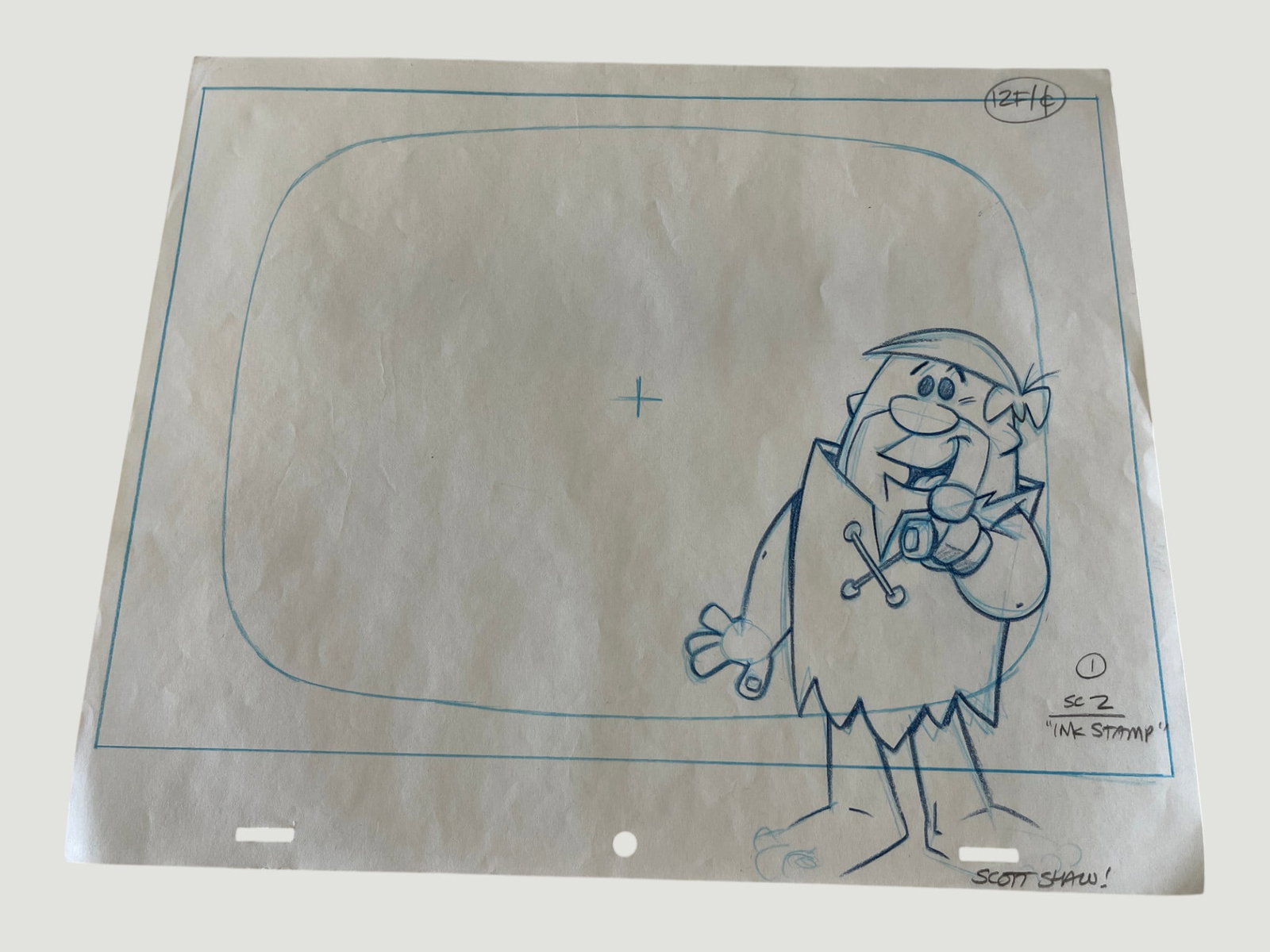 The Flintstones Original Animation Storyboard Production Drawing Hanna-Barbera (1 of 3)