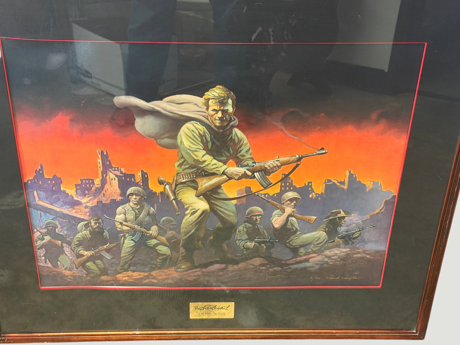 The Lieutenant From L Ron Hubbard's Final Blackout Print - Signed and Numbered by Frank Frazetta: The Lieutenant From L Ron Hubbard's Final Blackout Print - Signed and Numbered by Frank Frazetta 37/500